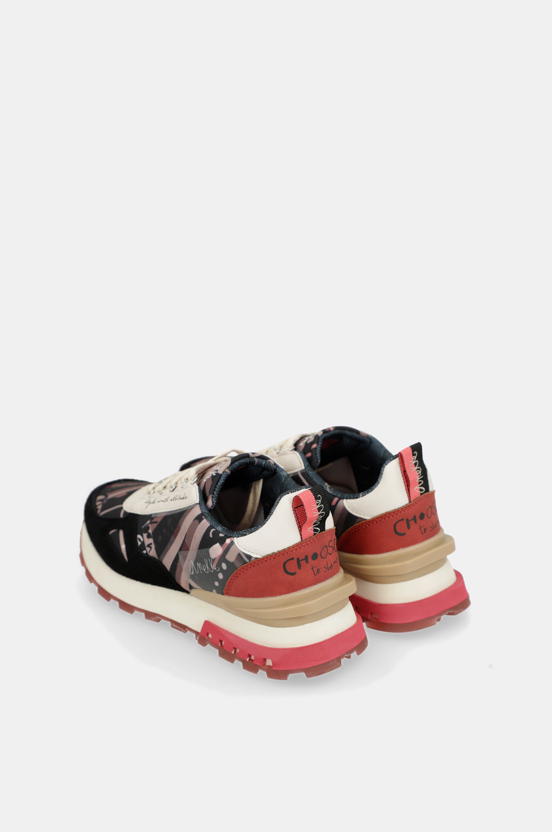 Scarpe sportive nero fantasia
