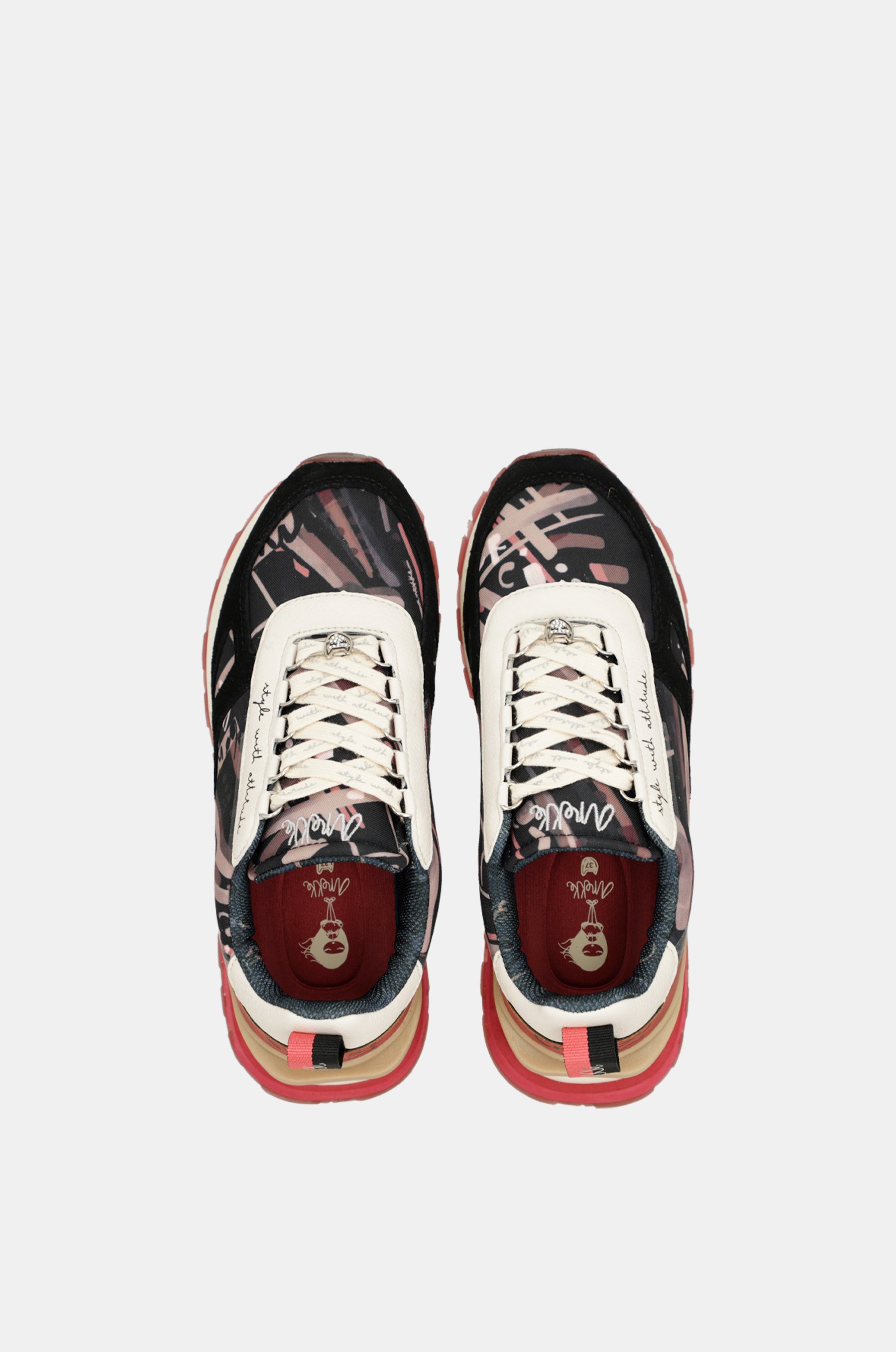 Scarpe sportive nero fantasia