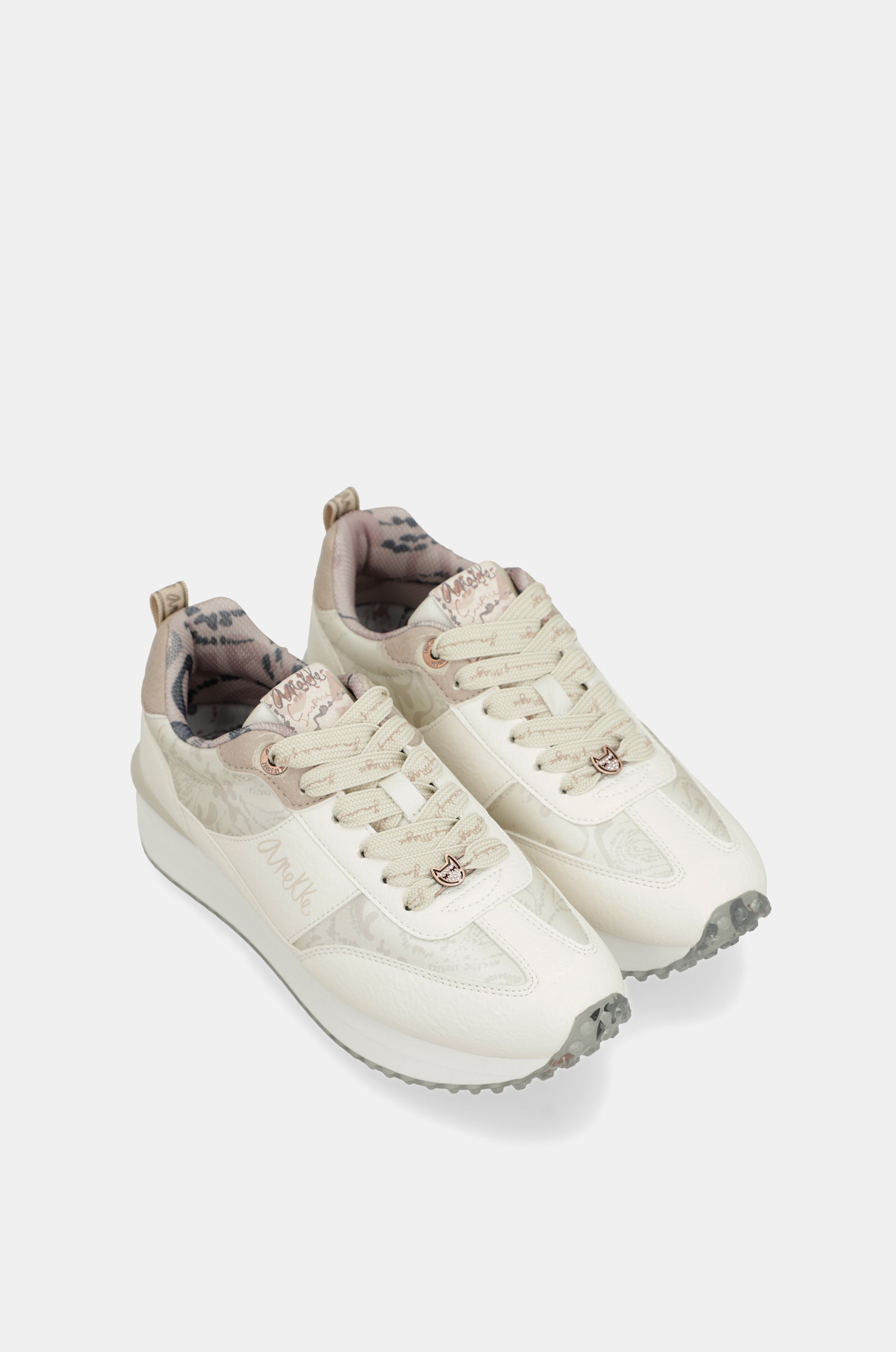 Scarpe sportive bianco suola multicolore