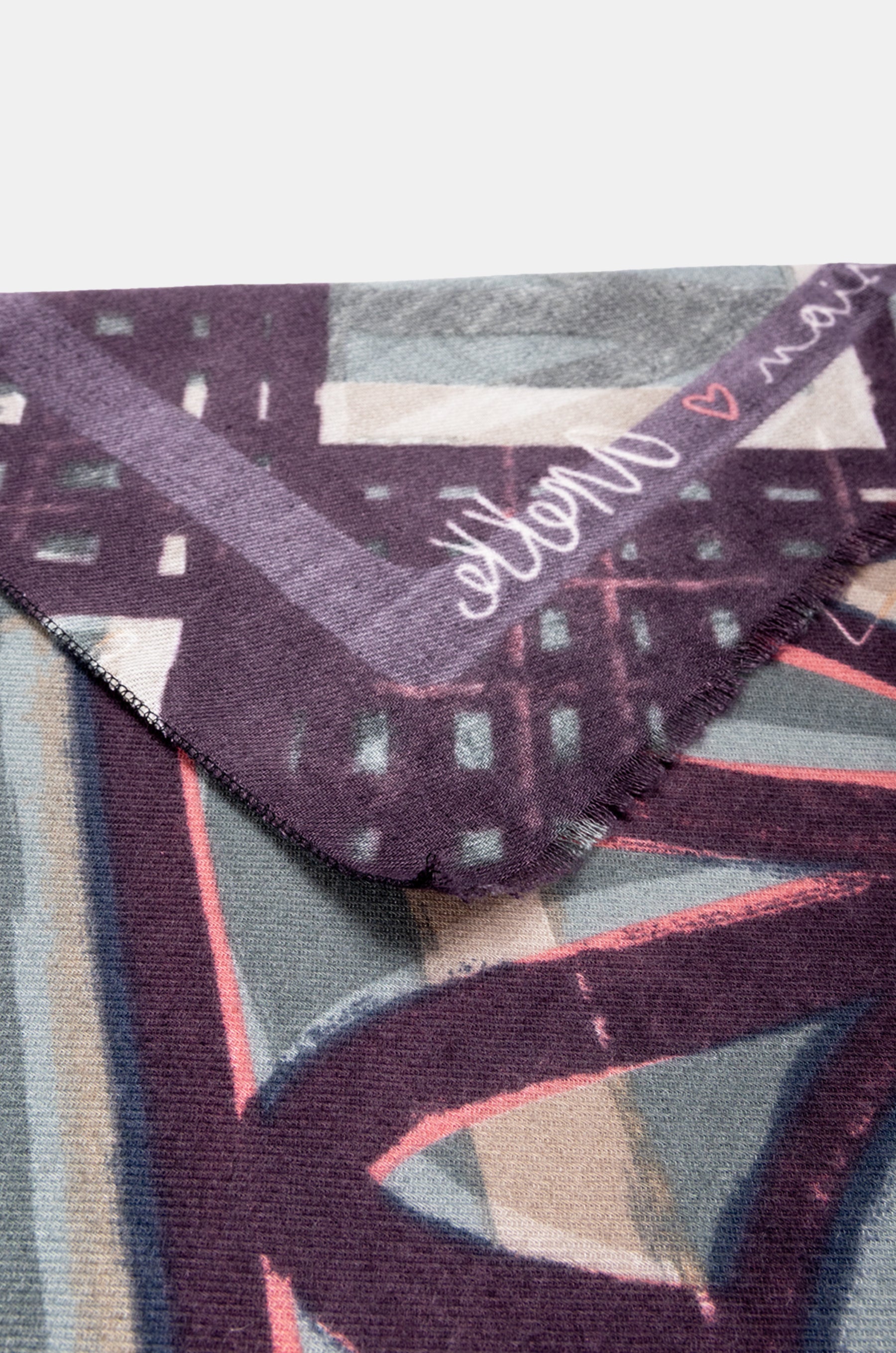 Pashmina azzurra fantasia