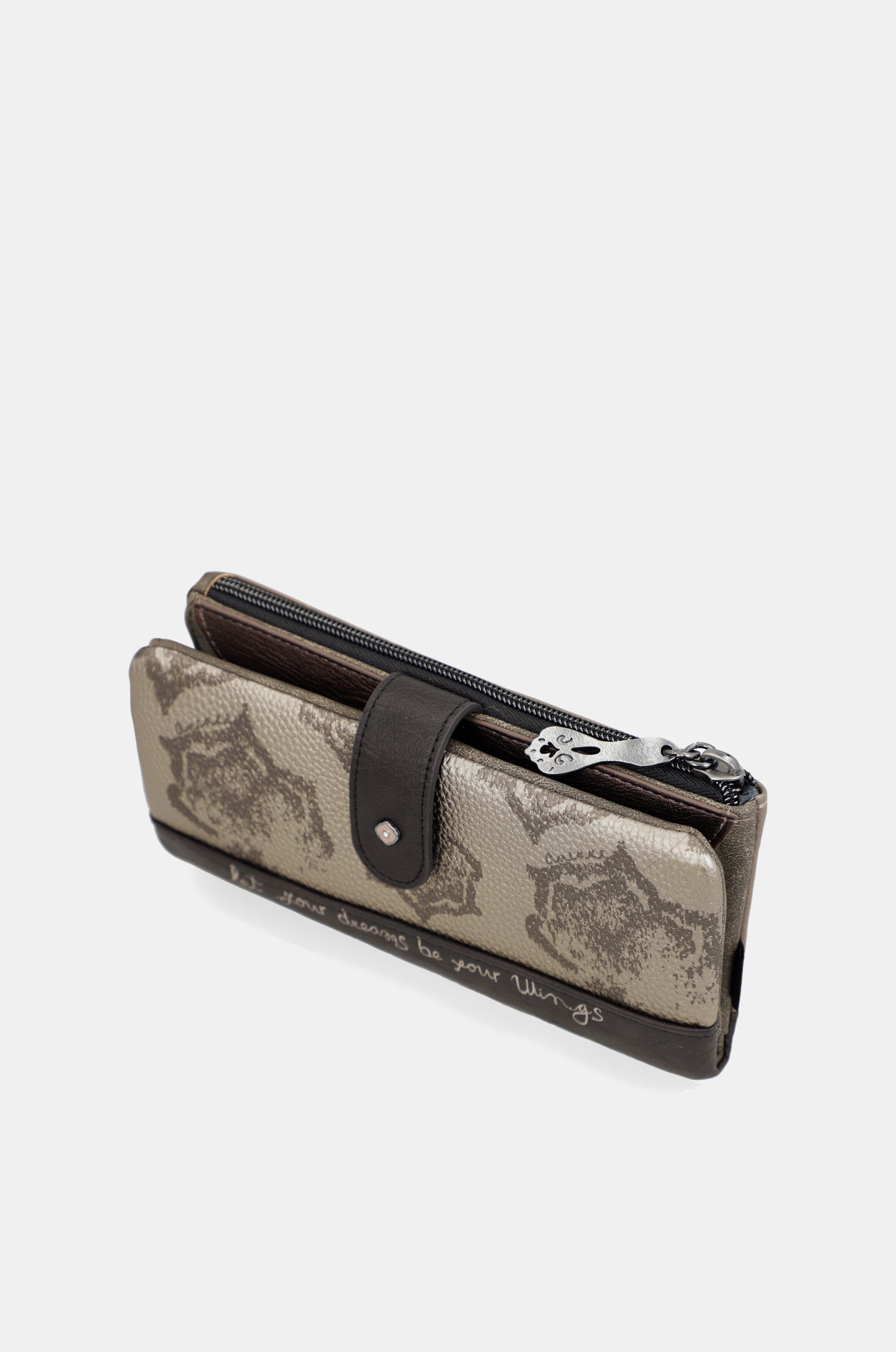Portafogli grande flessibile RFID Real
