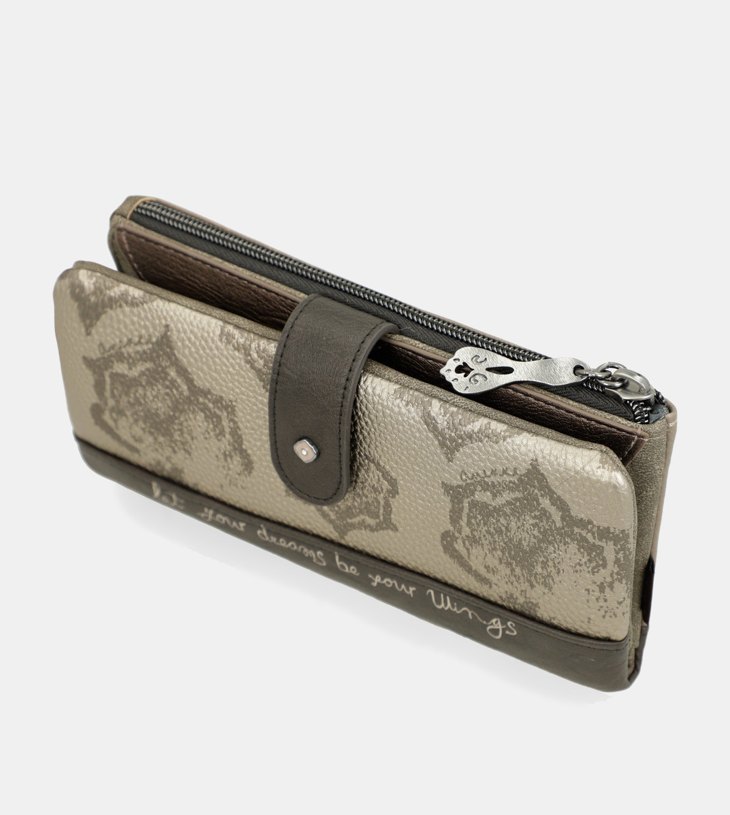 Portafogli grande flessibile RFID Real