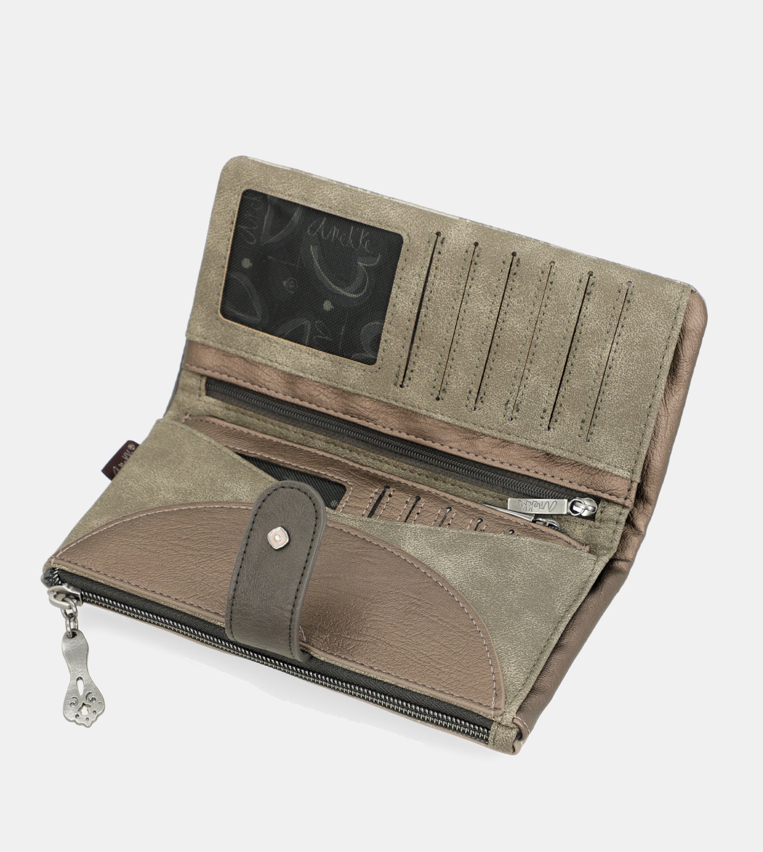 Portafogli grande flessibile RFID Real