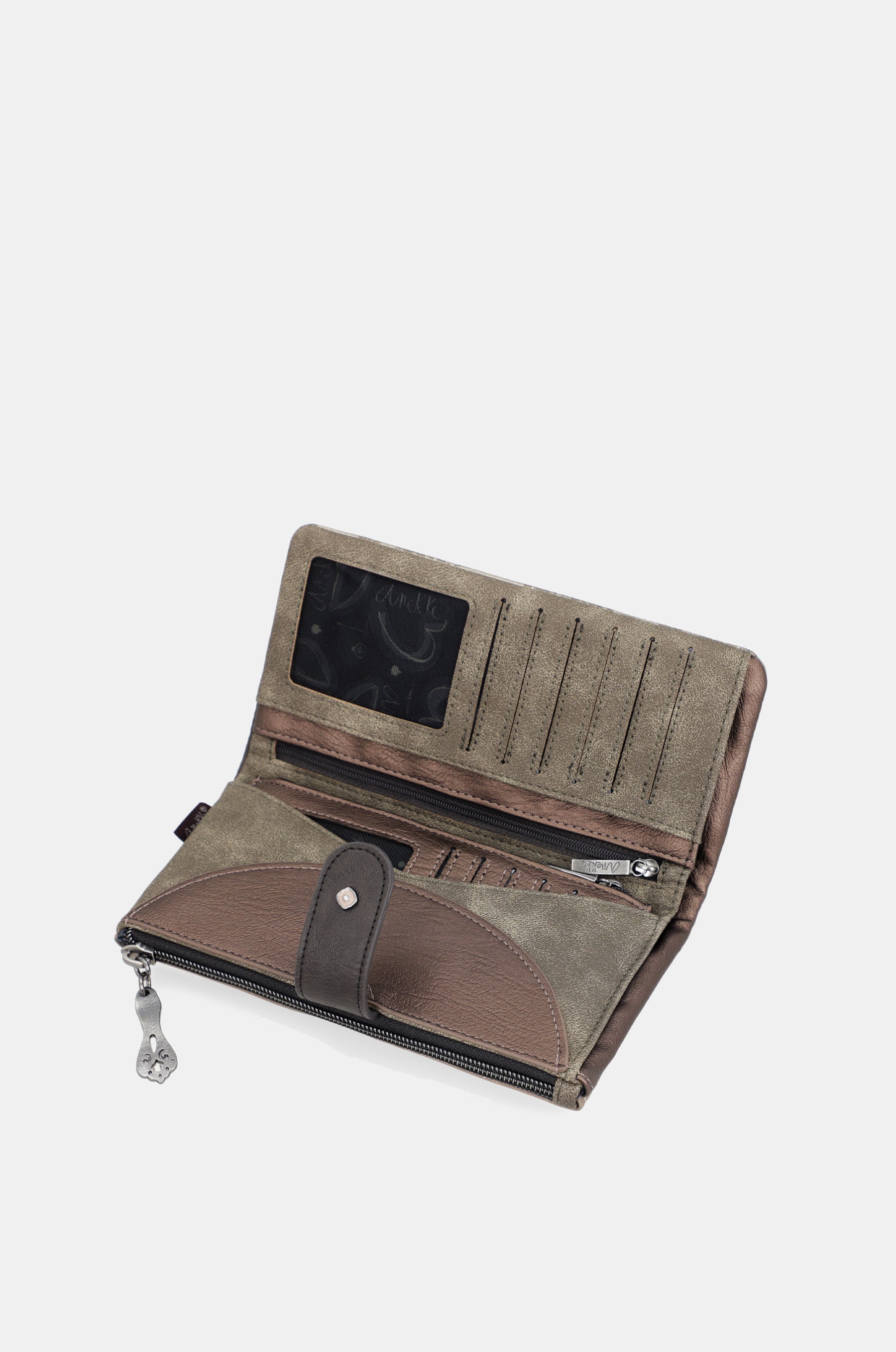 Portafogli grande flessibile RFID Real