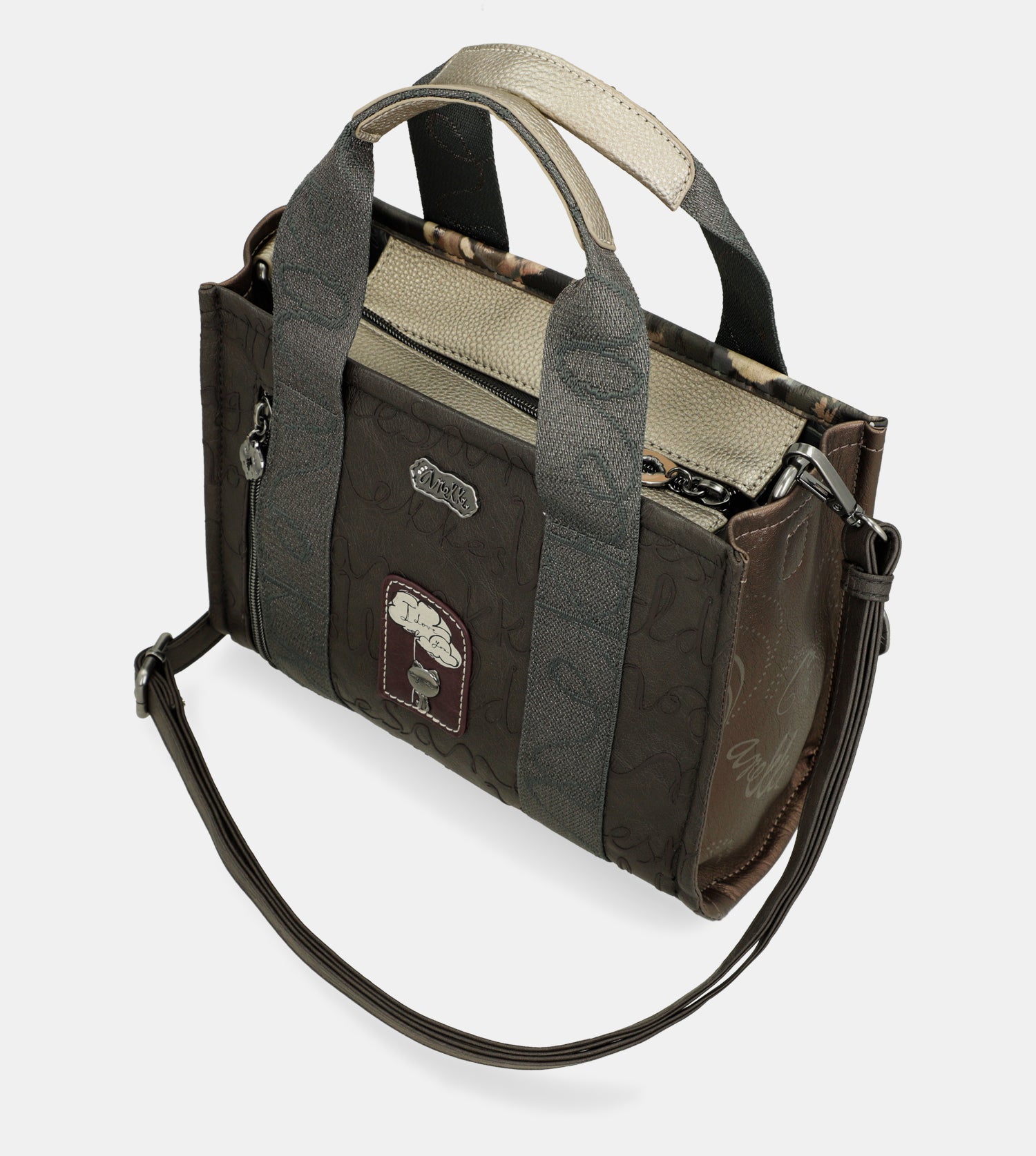 Borsa piccola con manici Manifesto