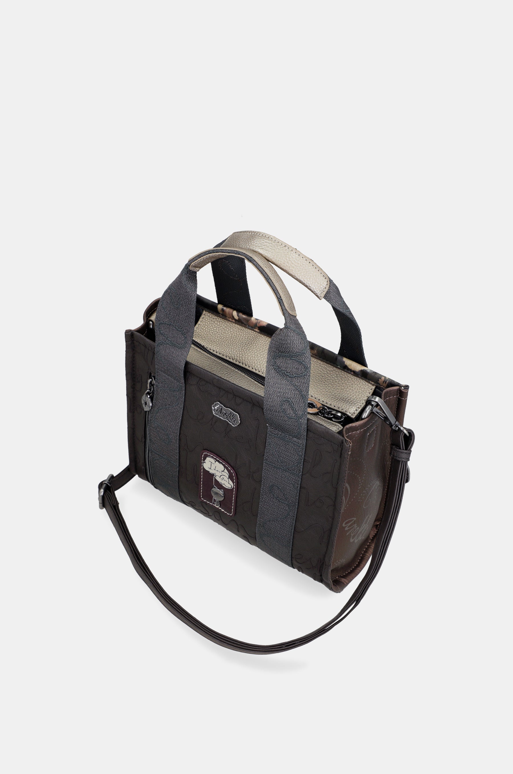 Borsa piccola con manici Manifesto