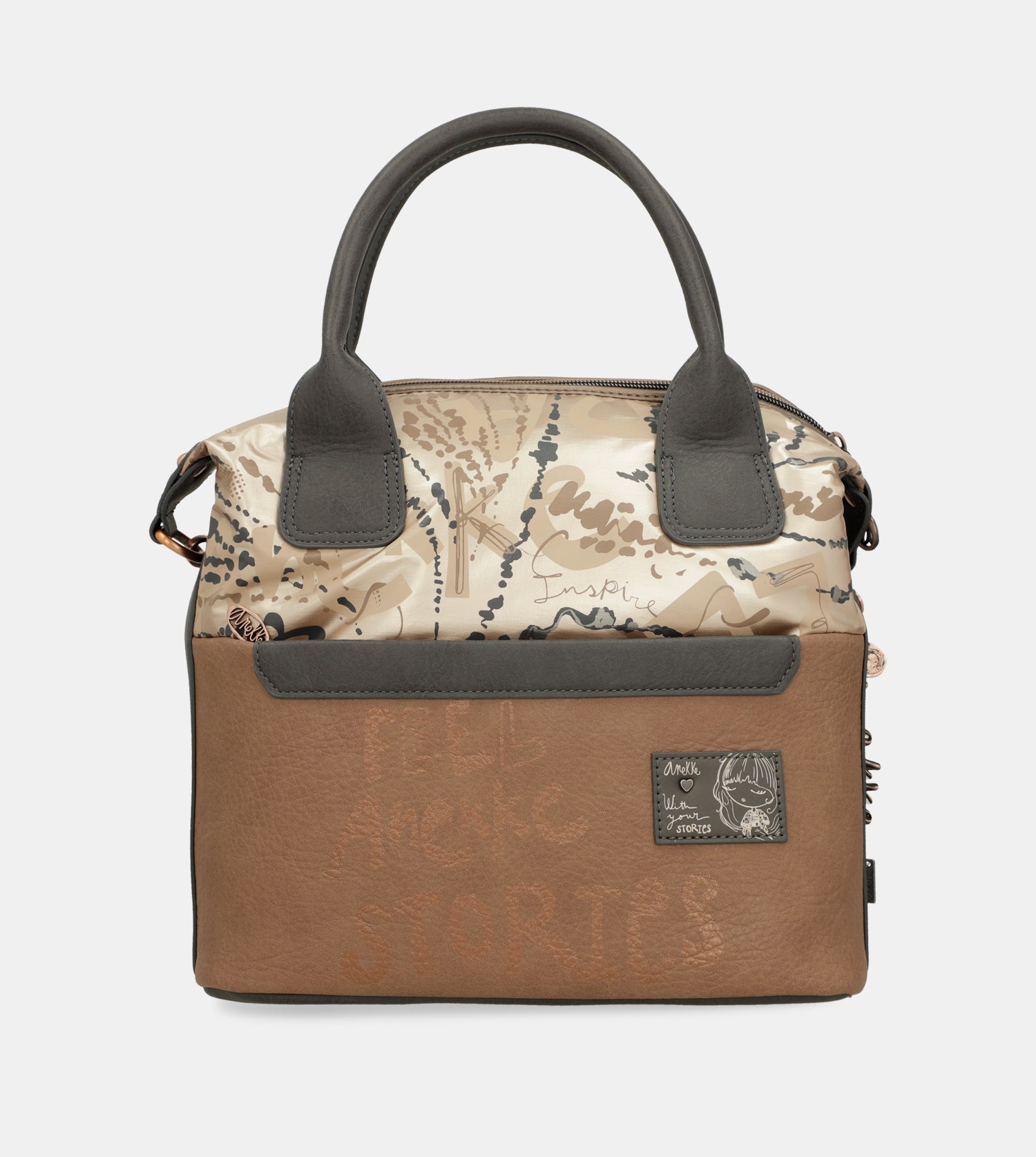 Borsa con manico e tracolla Intentions