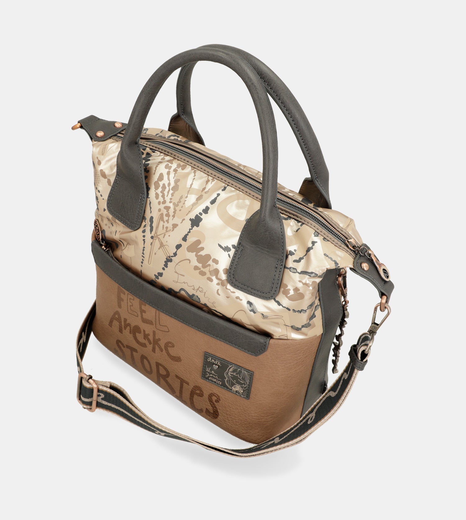 Borsa con manico e tracolla Intentions