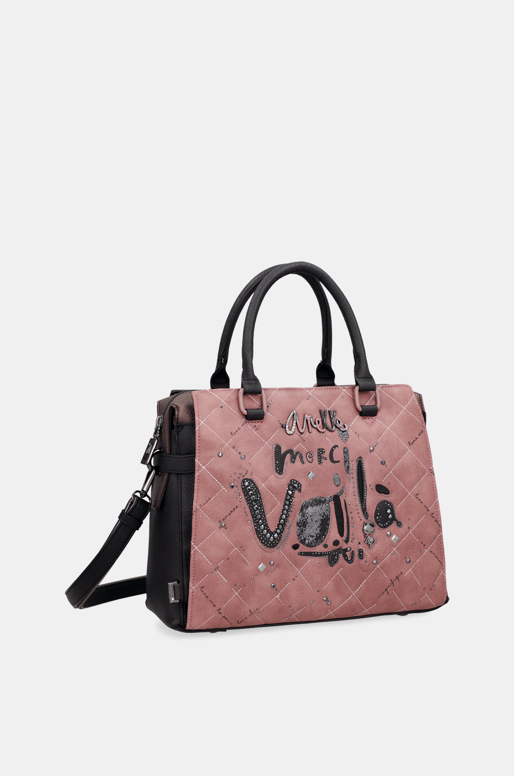 Borsa manico corto e tracolla Parisian