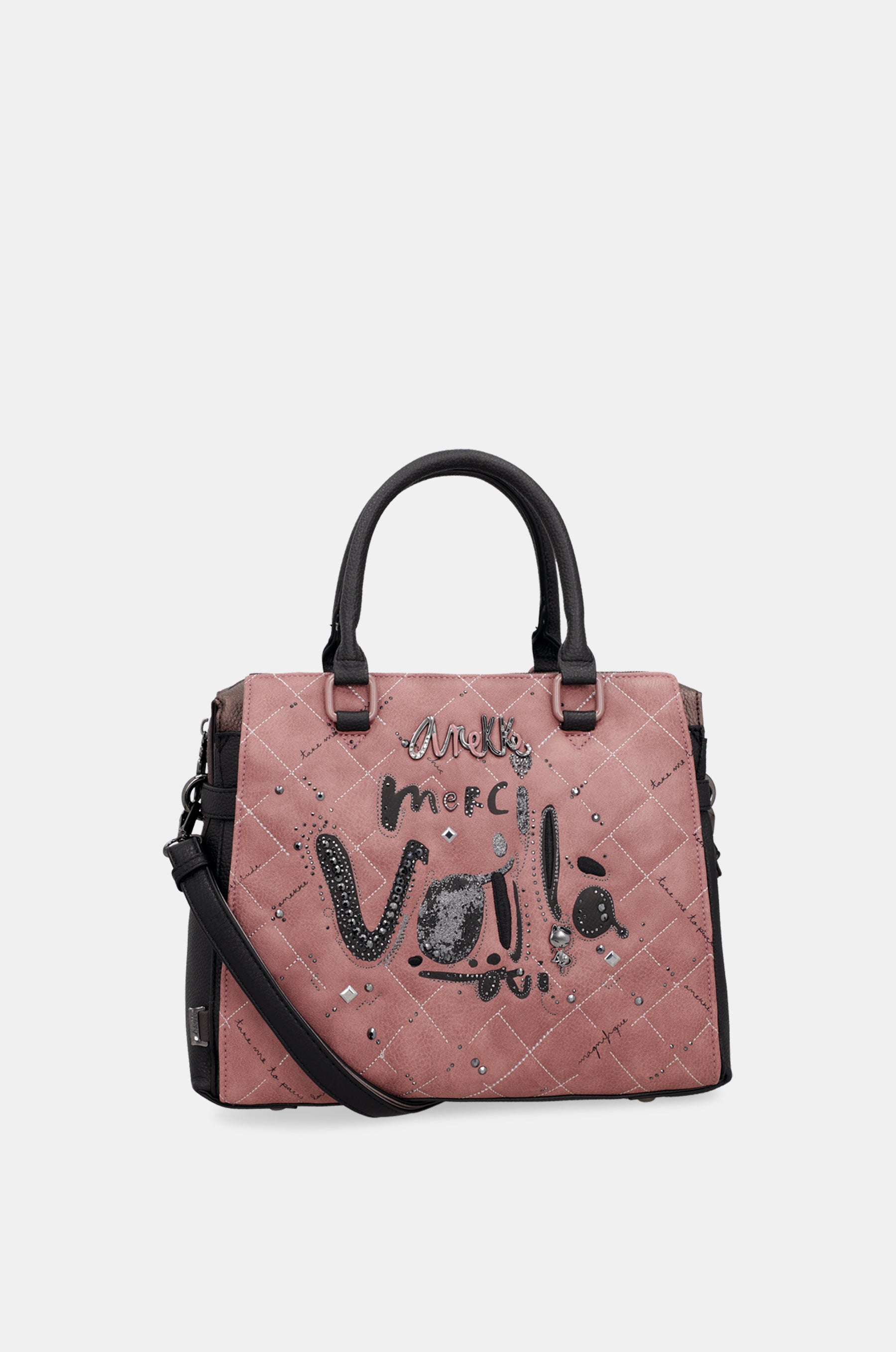 Borsa manico corto e tracolla Parisian