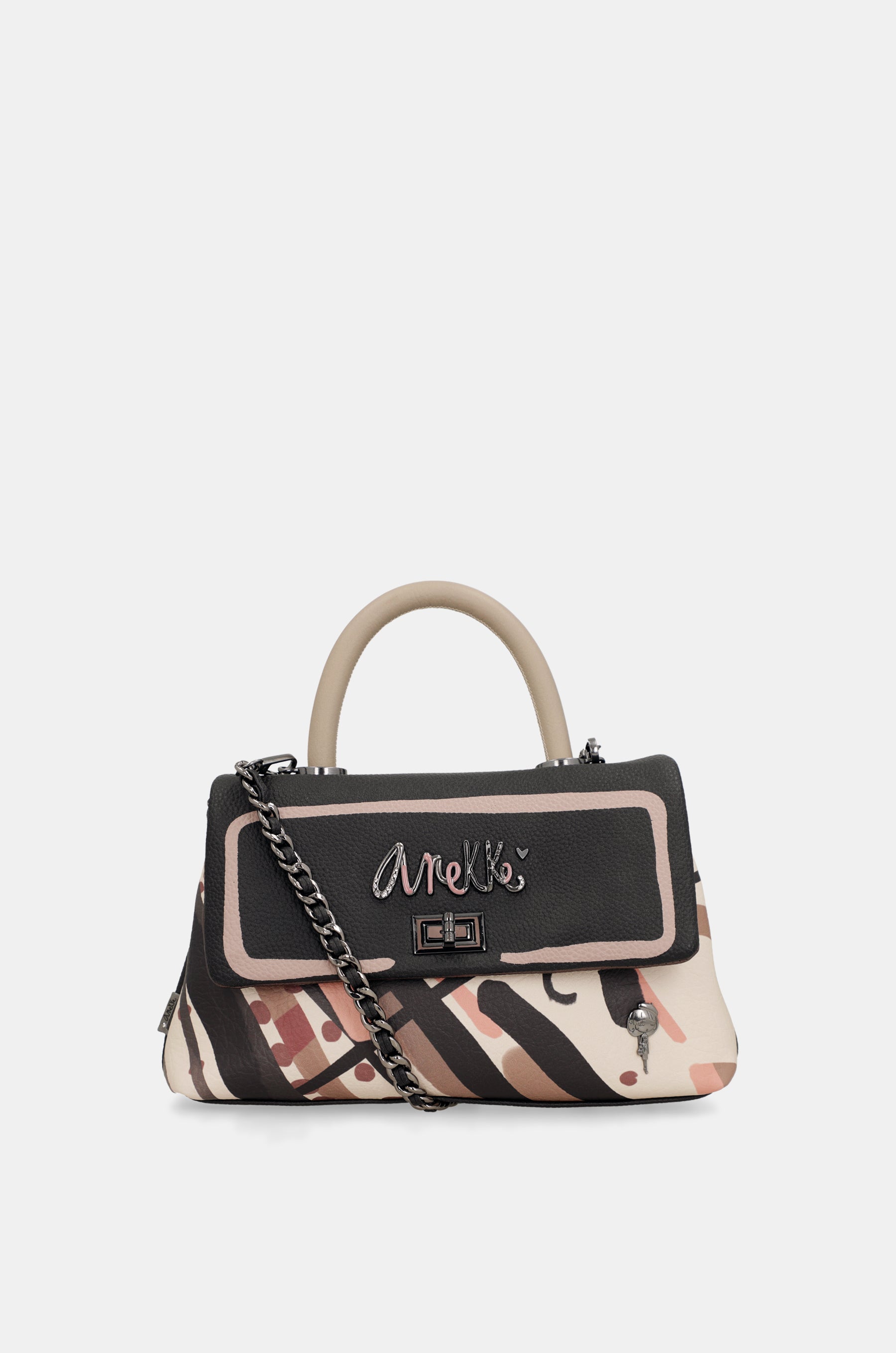 Borsa manico corto e tracolla Parisian