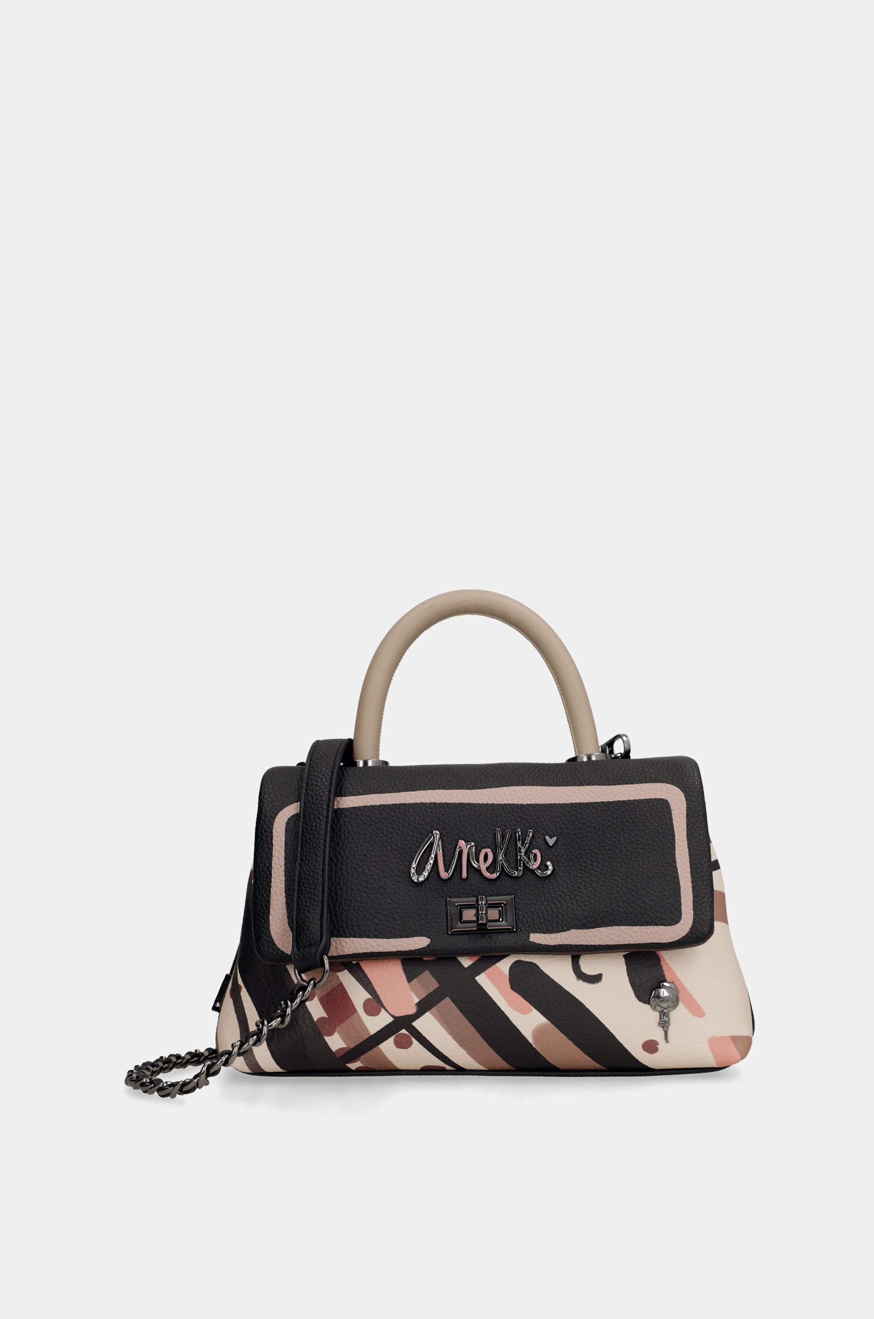 Borsa manico corto e tracolla Parisian
