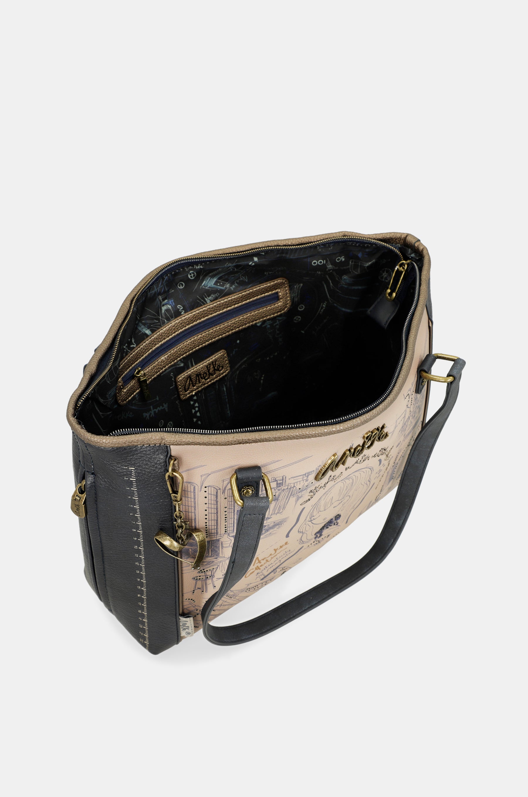 Borsa shopper con tracolla Studio