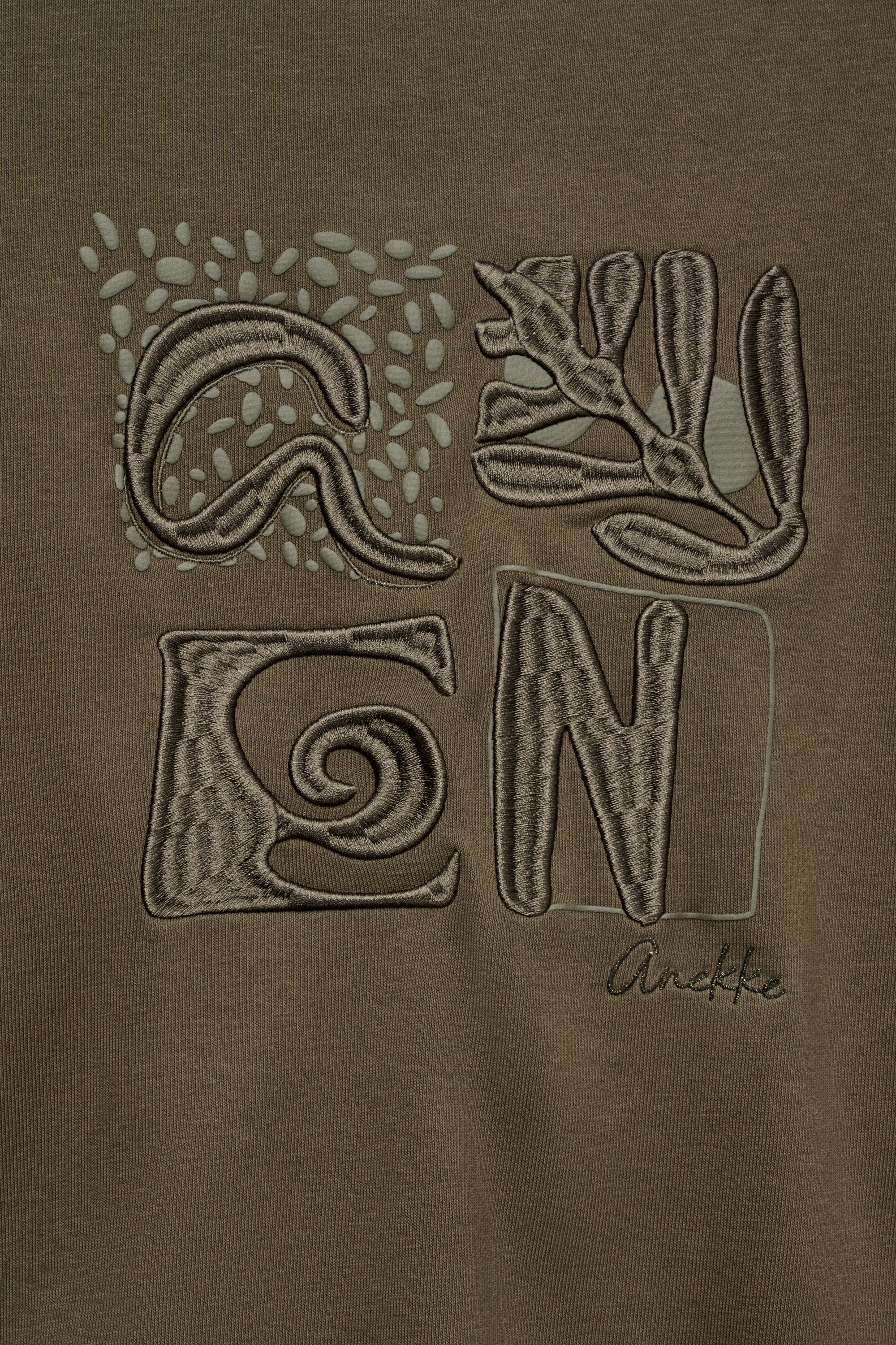 Felpa a maniche lunghe verde militare