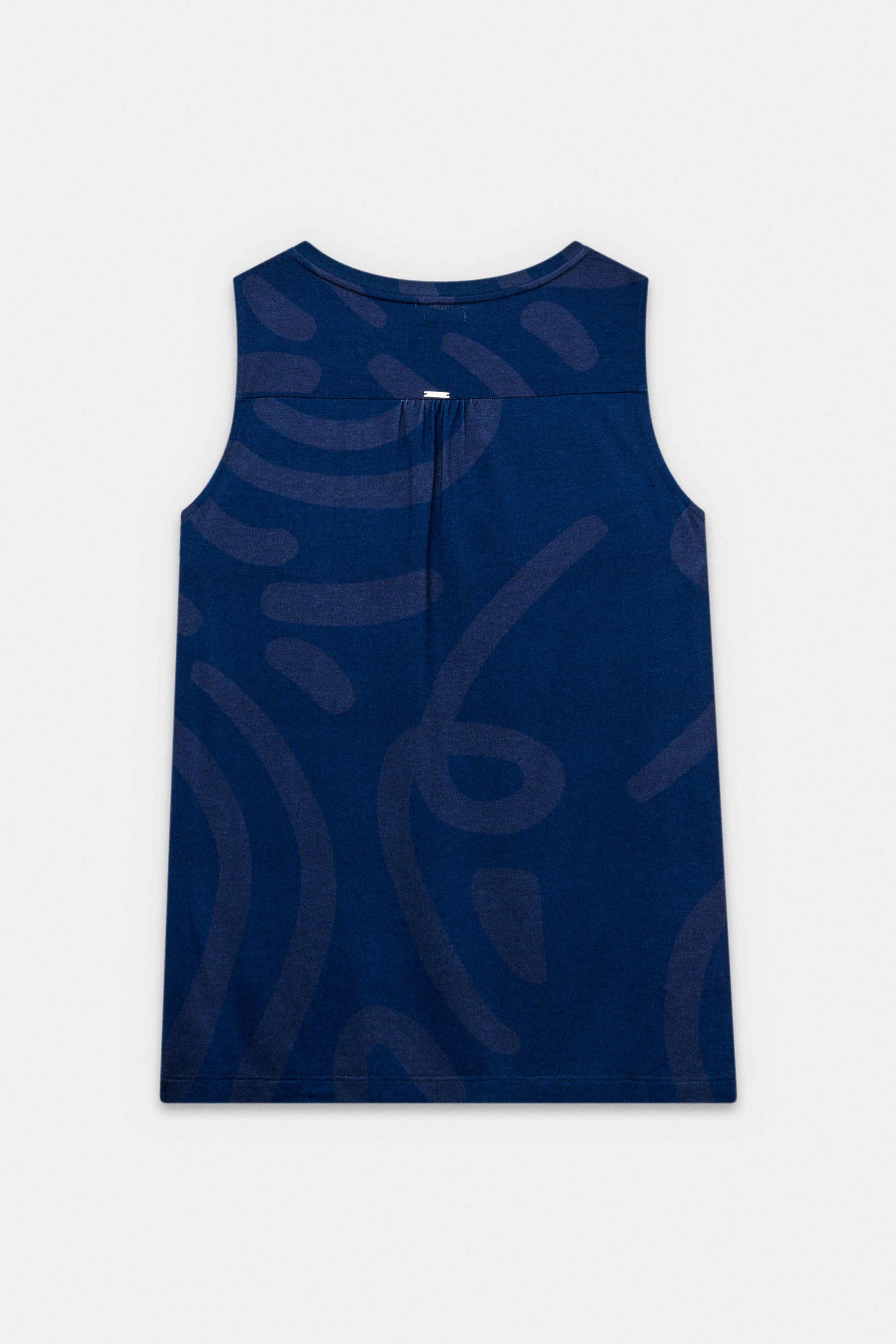 Maglietta blu con paillettes