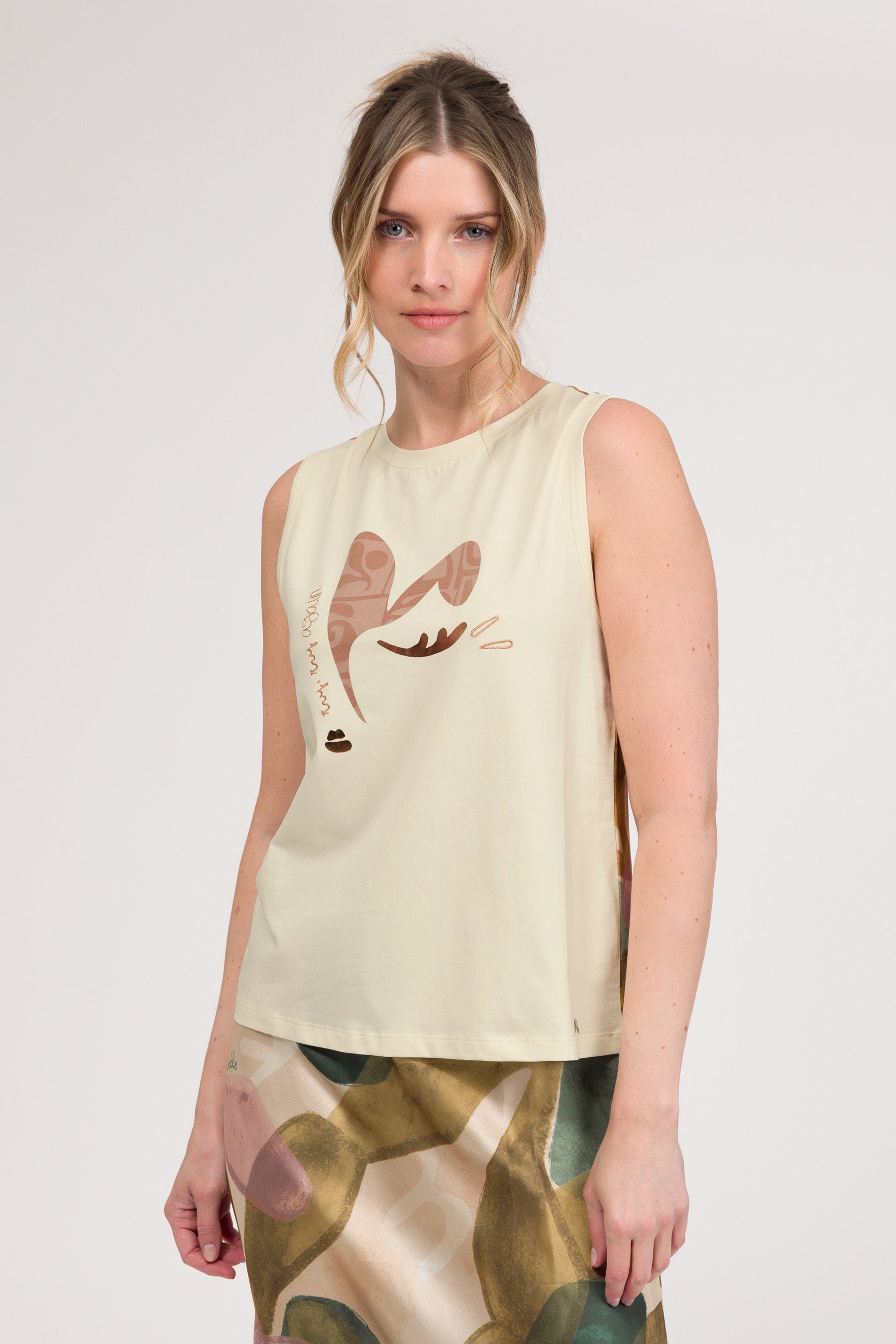 Maglietta smanicata Bloom