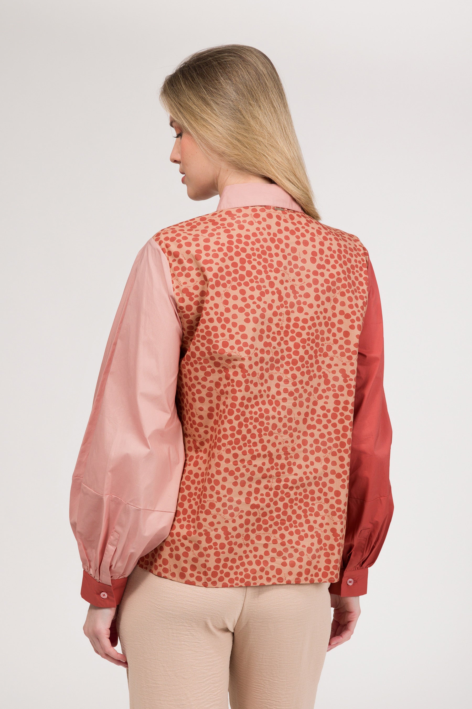 Camicia a maniche lunghe con stampa