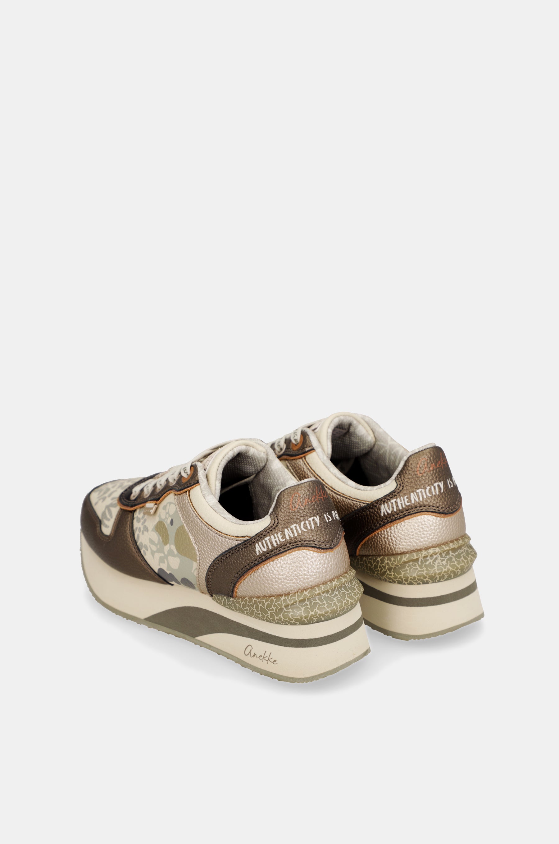 Sneakers beige e rame
