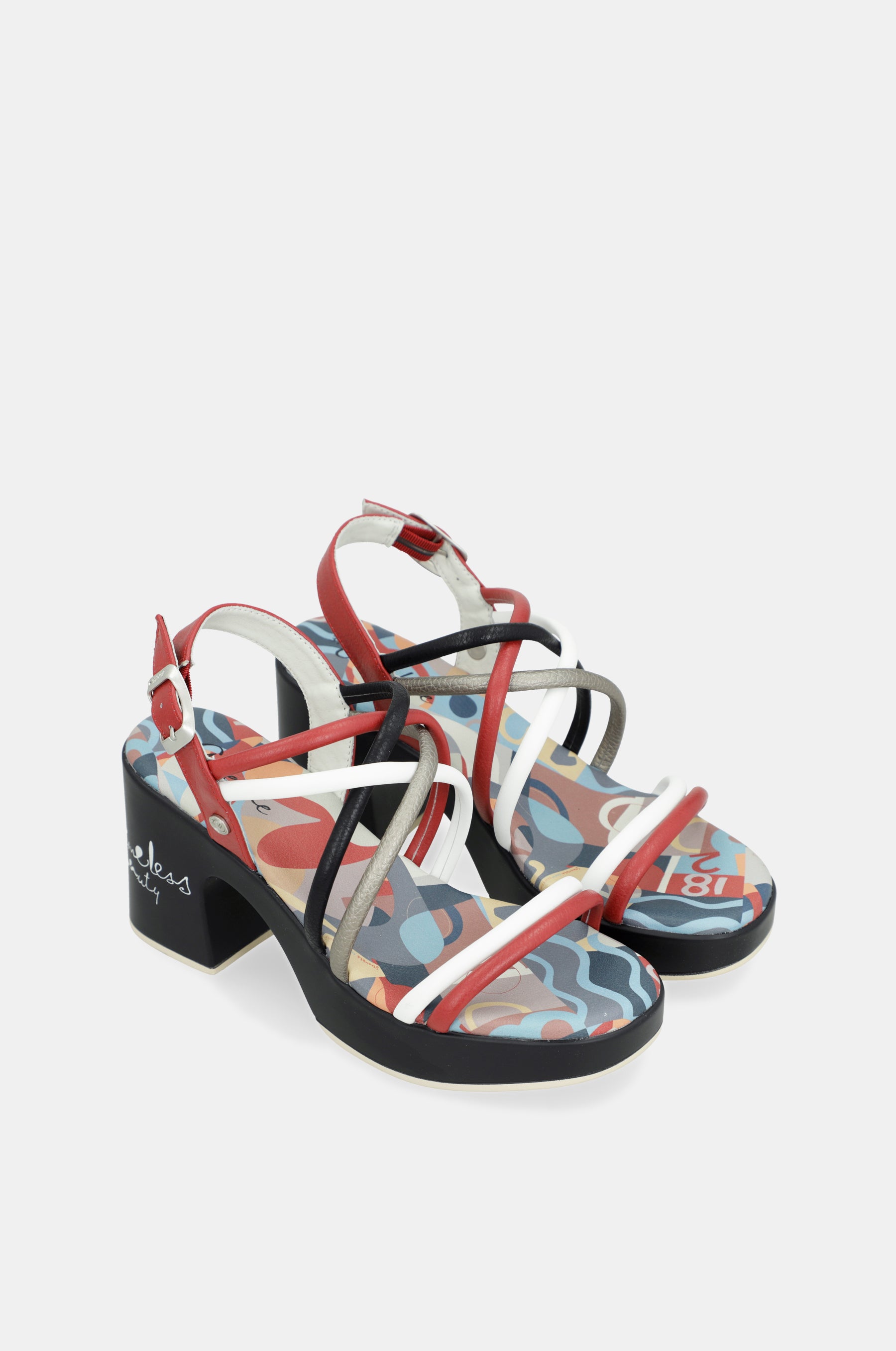 Sandali con platform e tacco Eikon