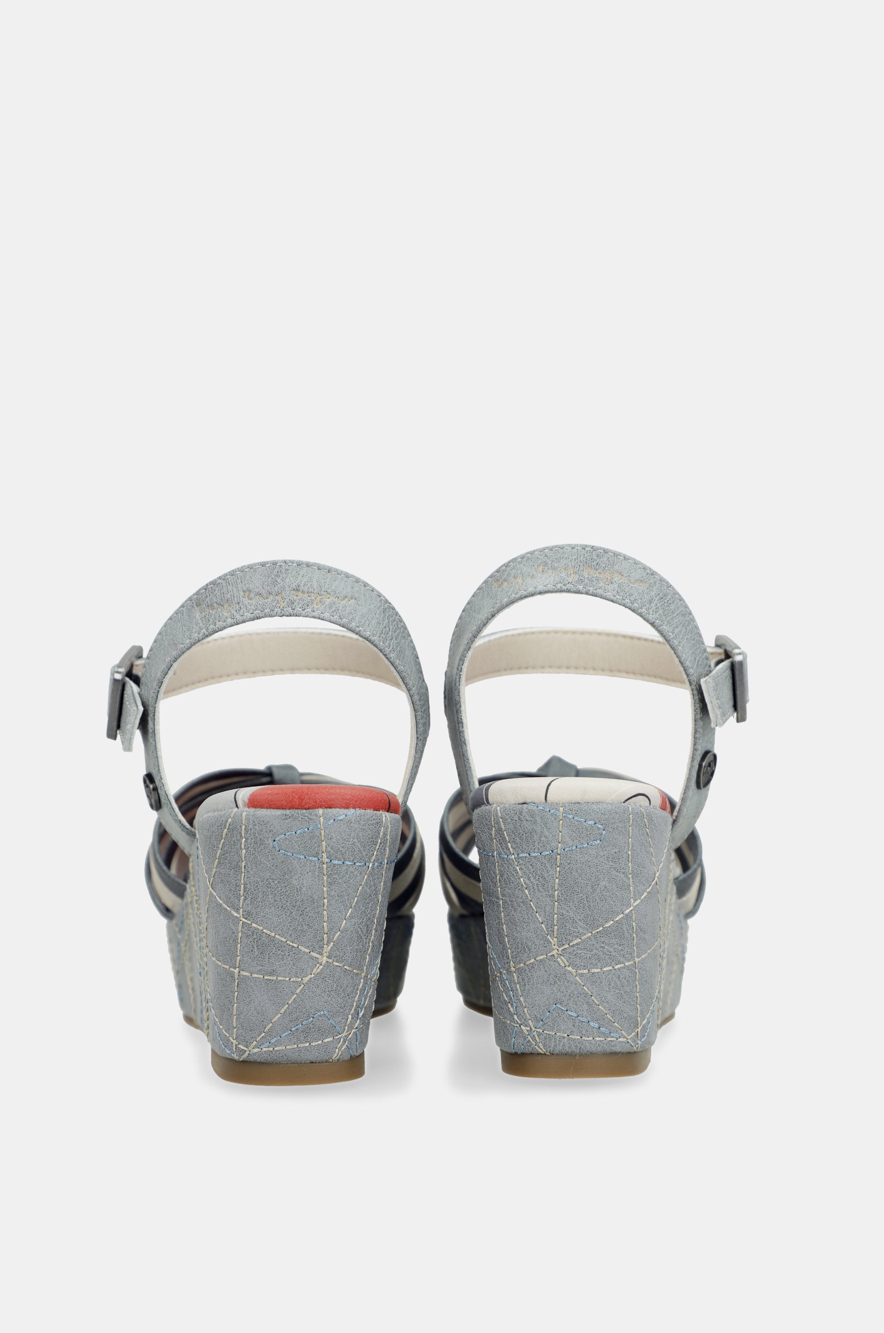 Sandali incrociati blu Auralis