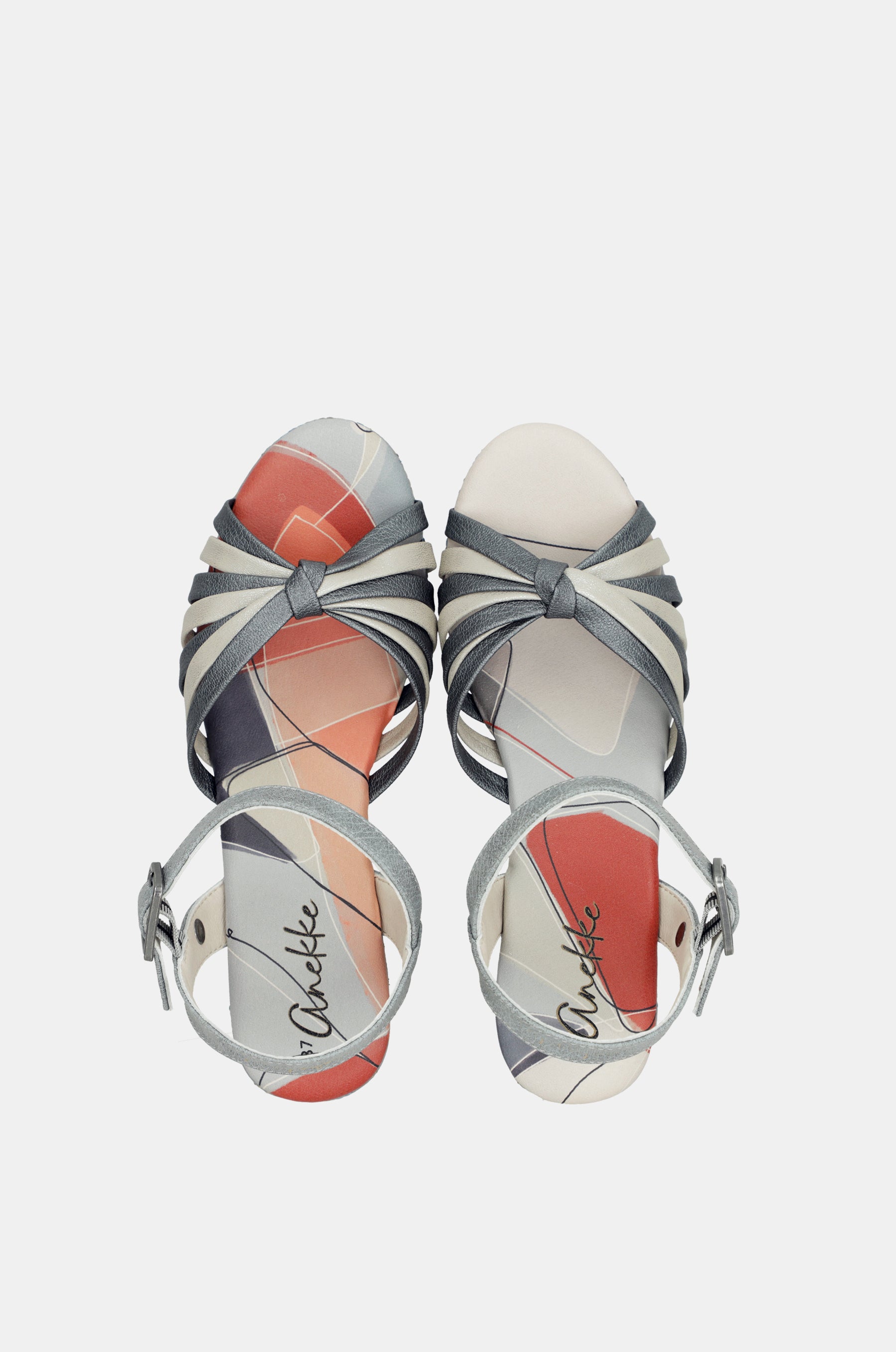 Sandali incrociati blu Auralis