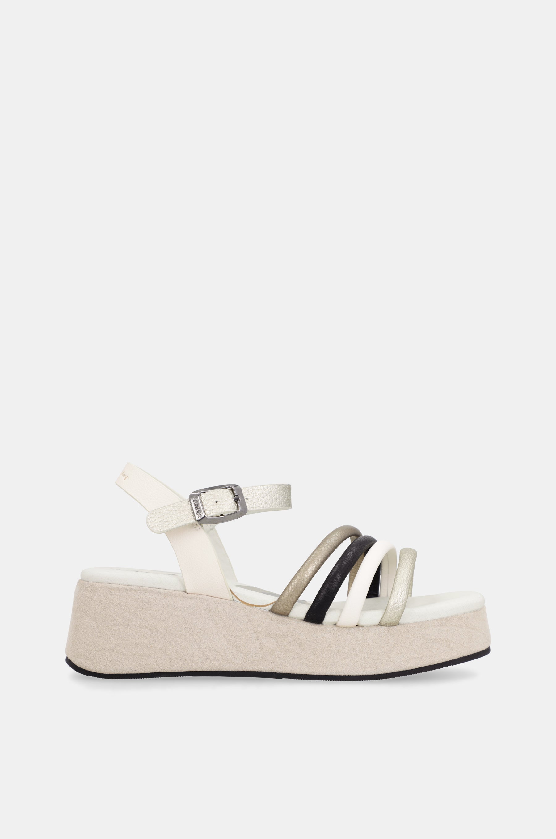 Sandali con platform beige