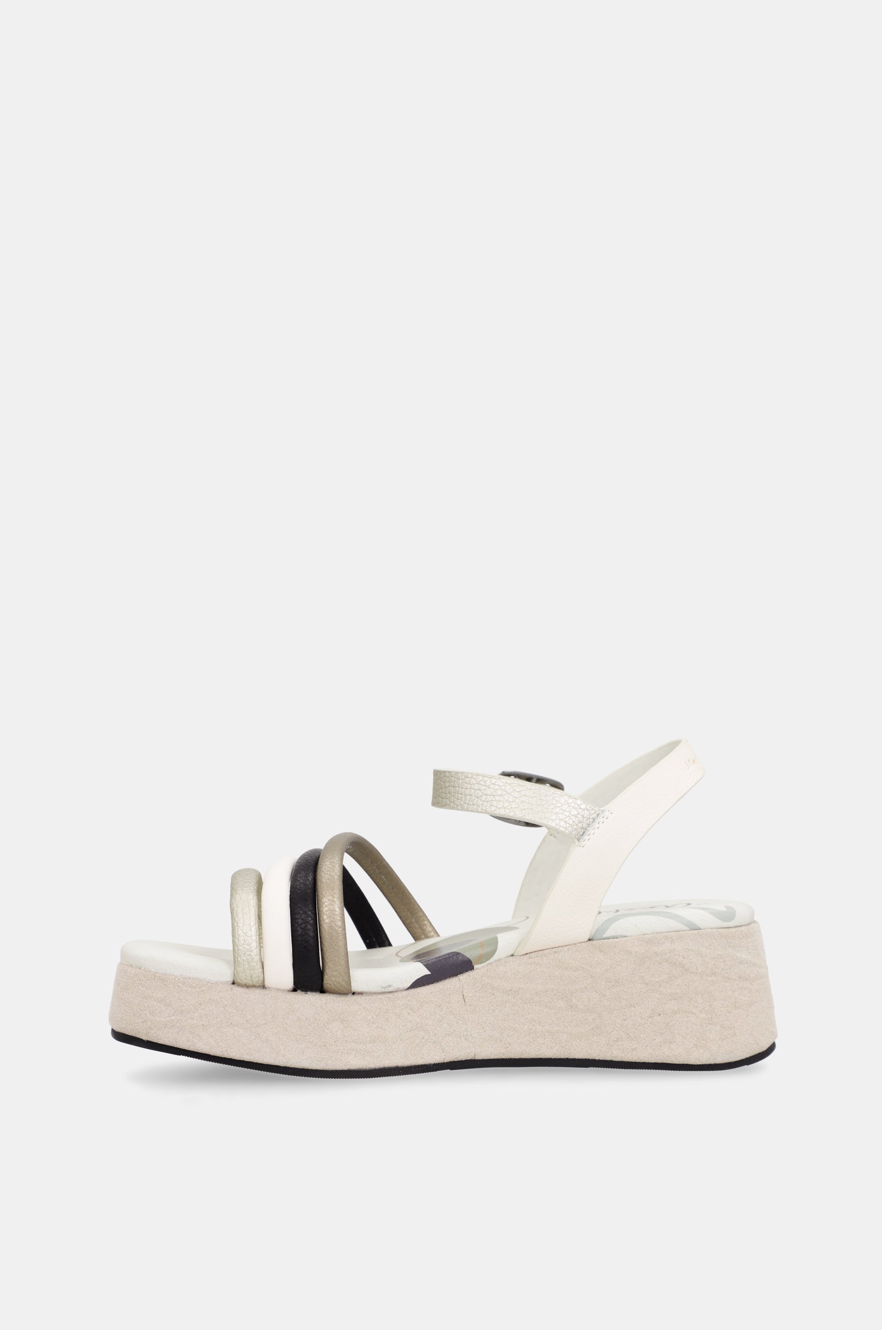 Sandali con platform beige