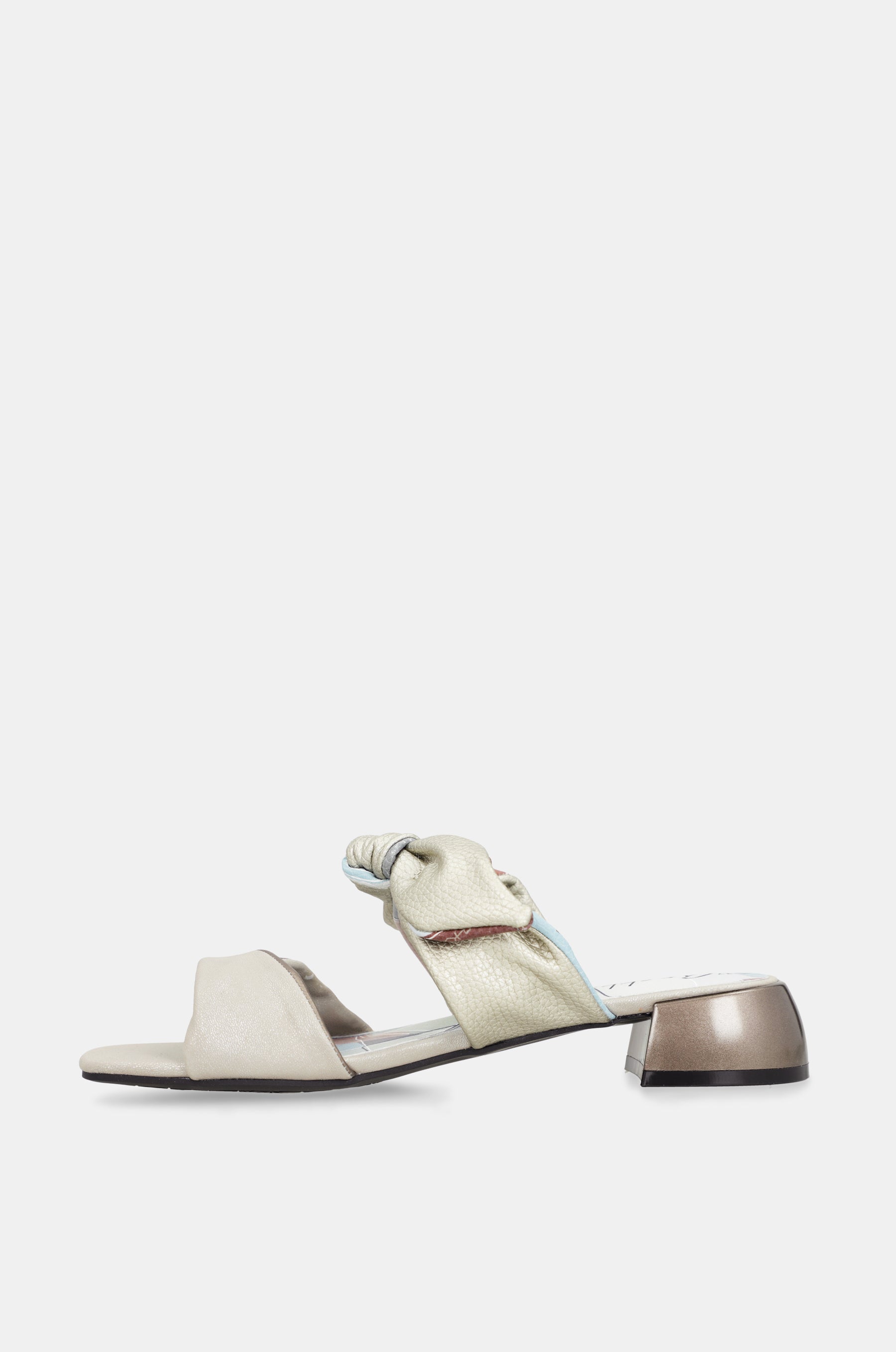 Sandali con tacco e nodo Auralis