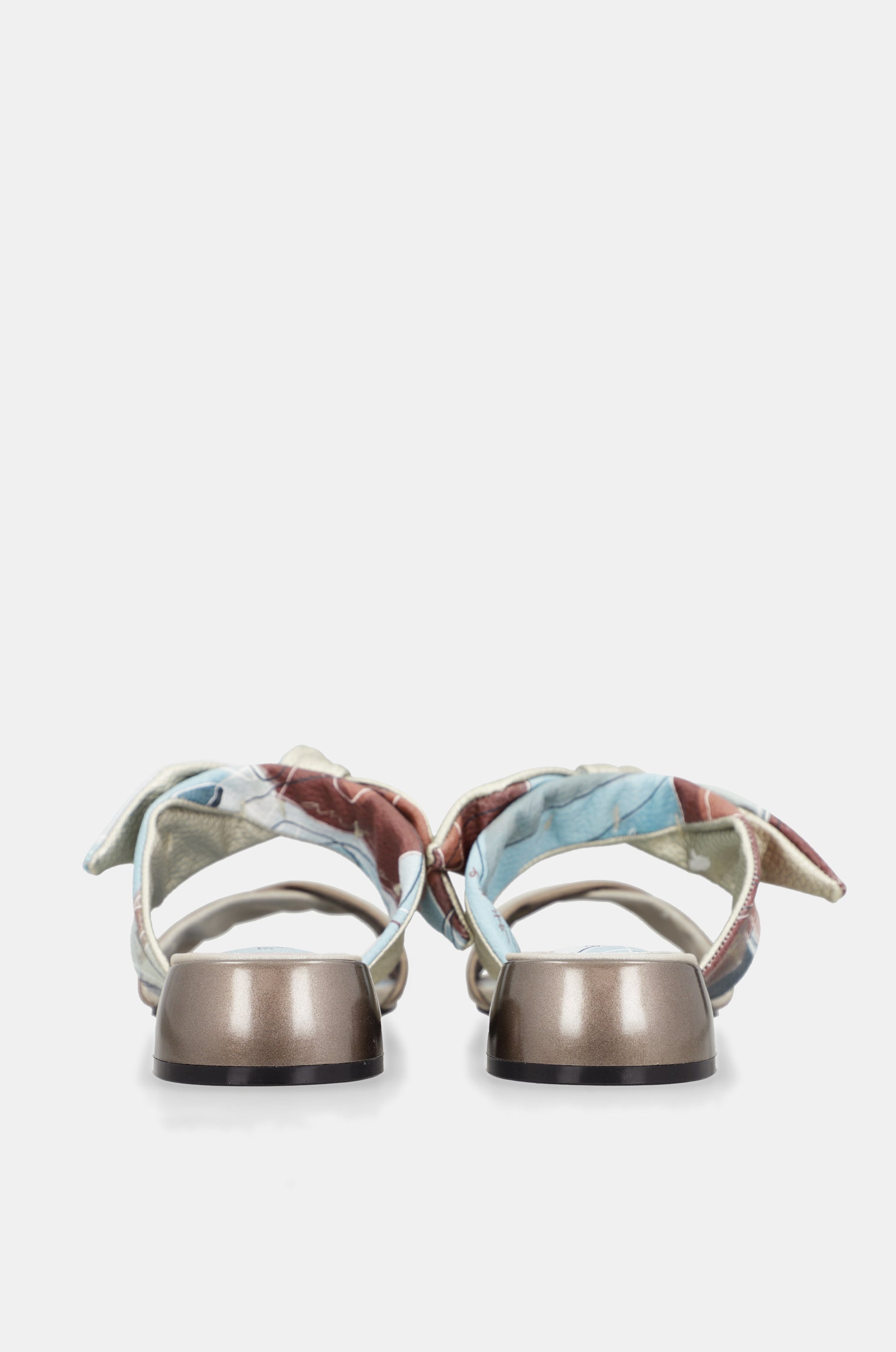 Sandali con tacco e nodo Auralis