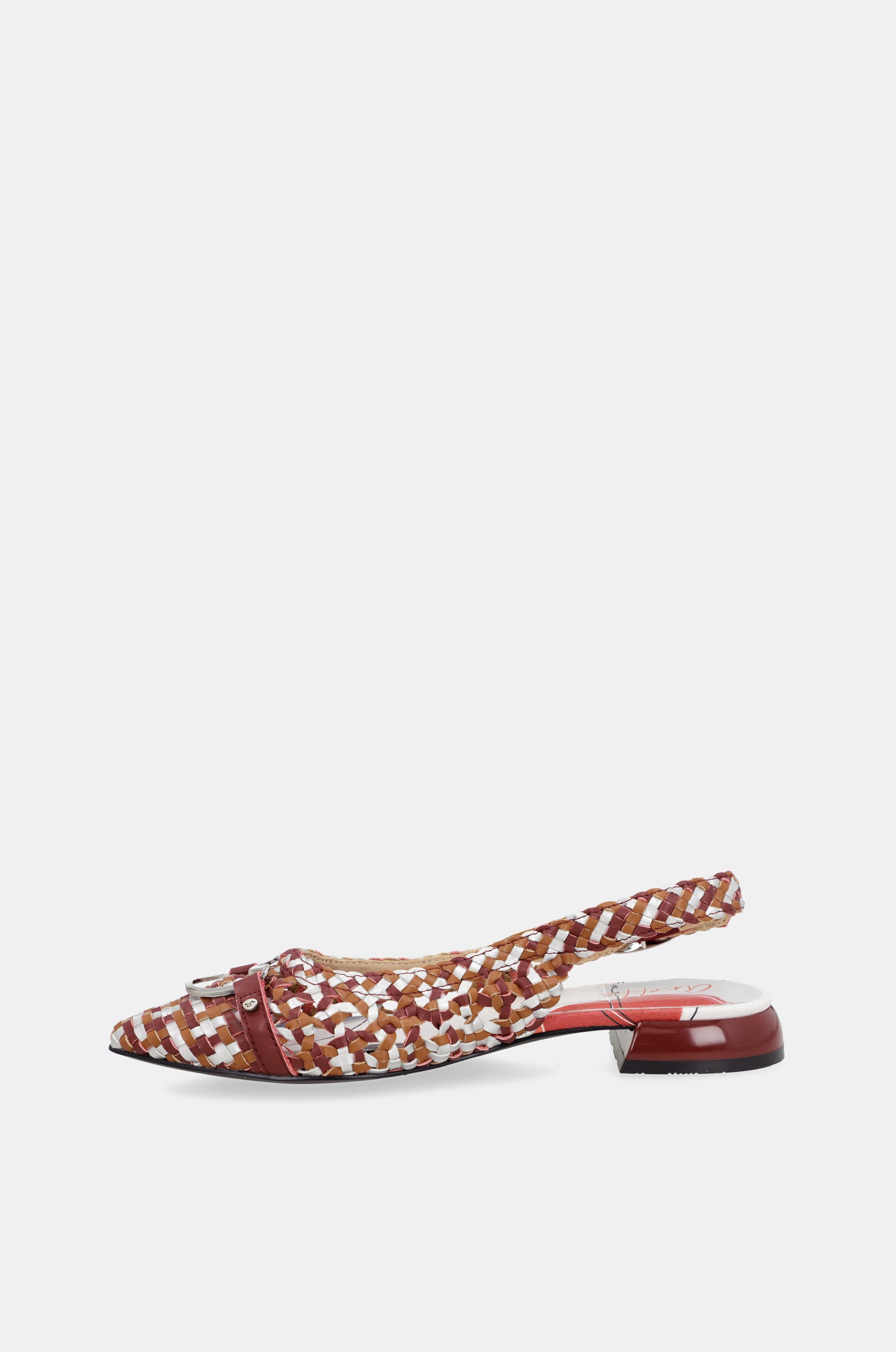 Sandali slingback bordeaux