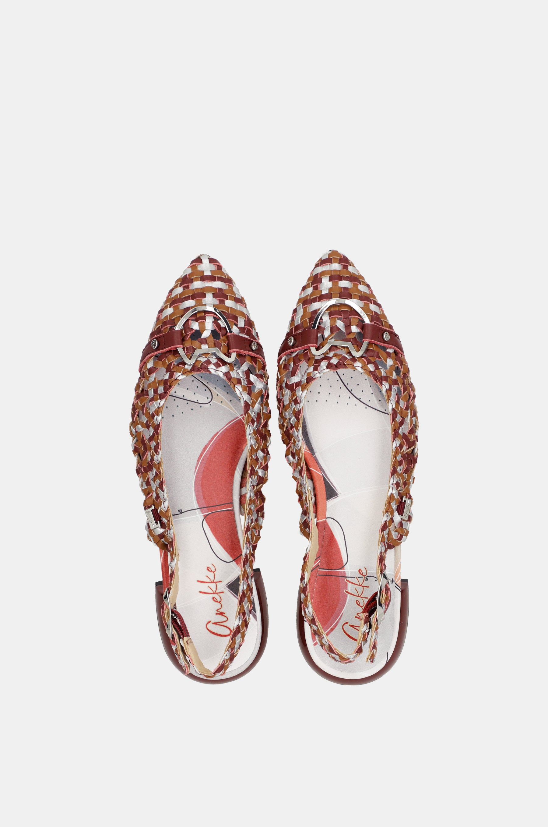 Sandali slingback bordeaux