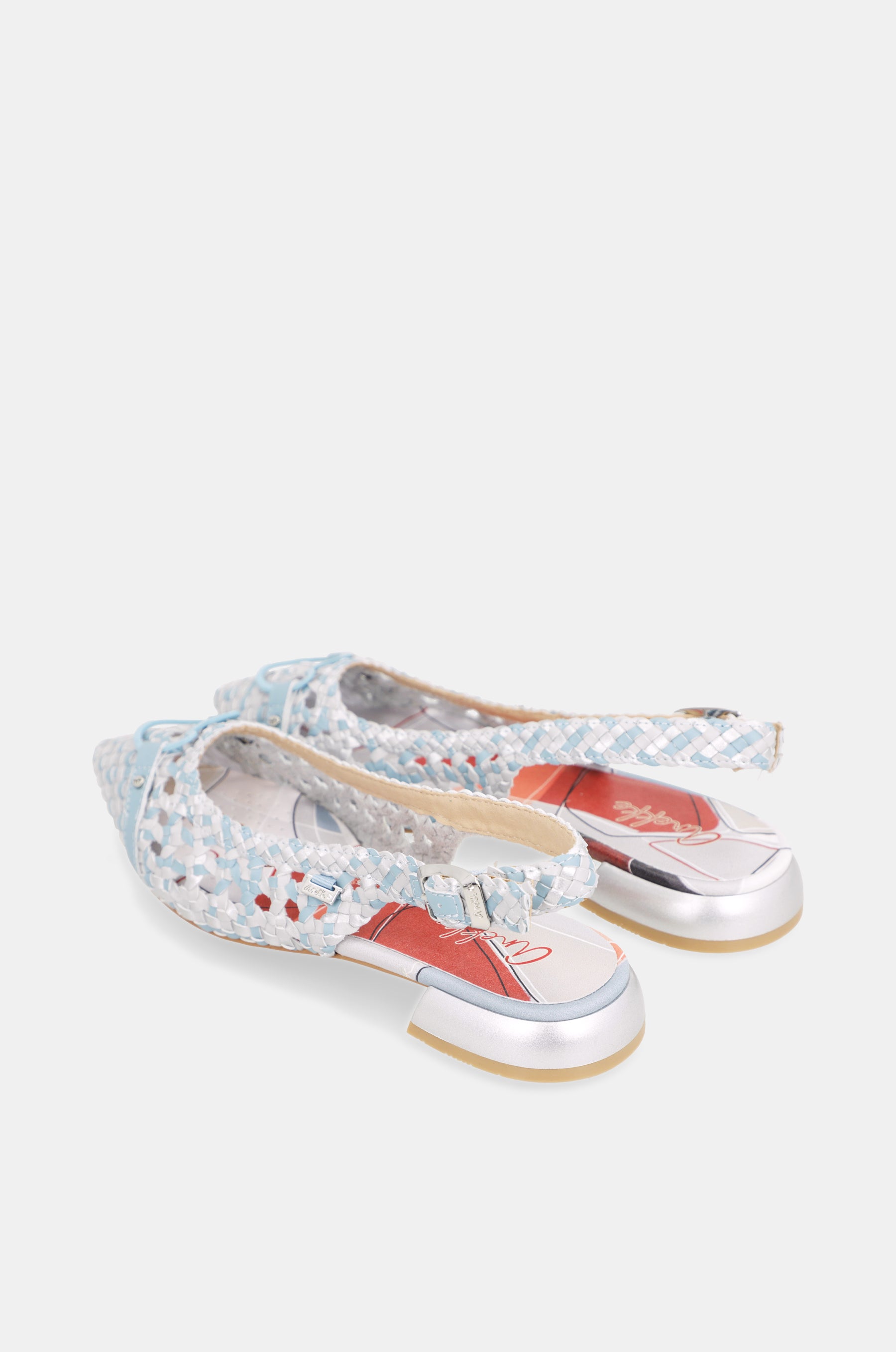 Sandali slingback blu