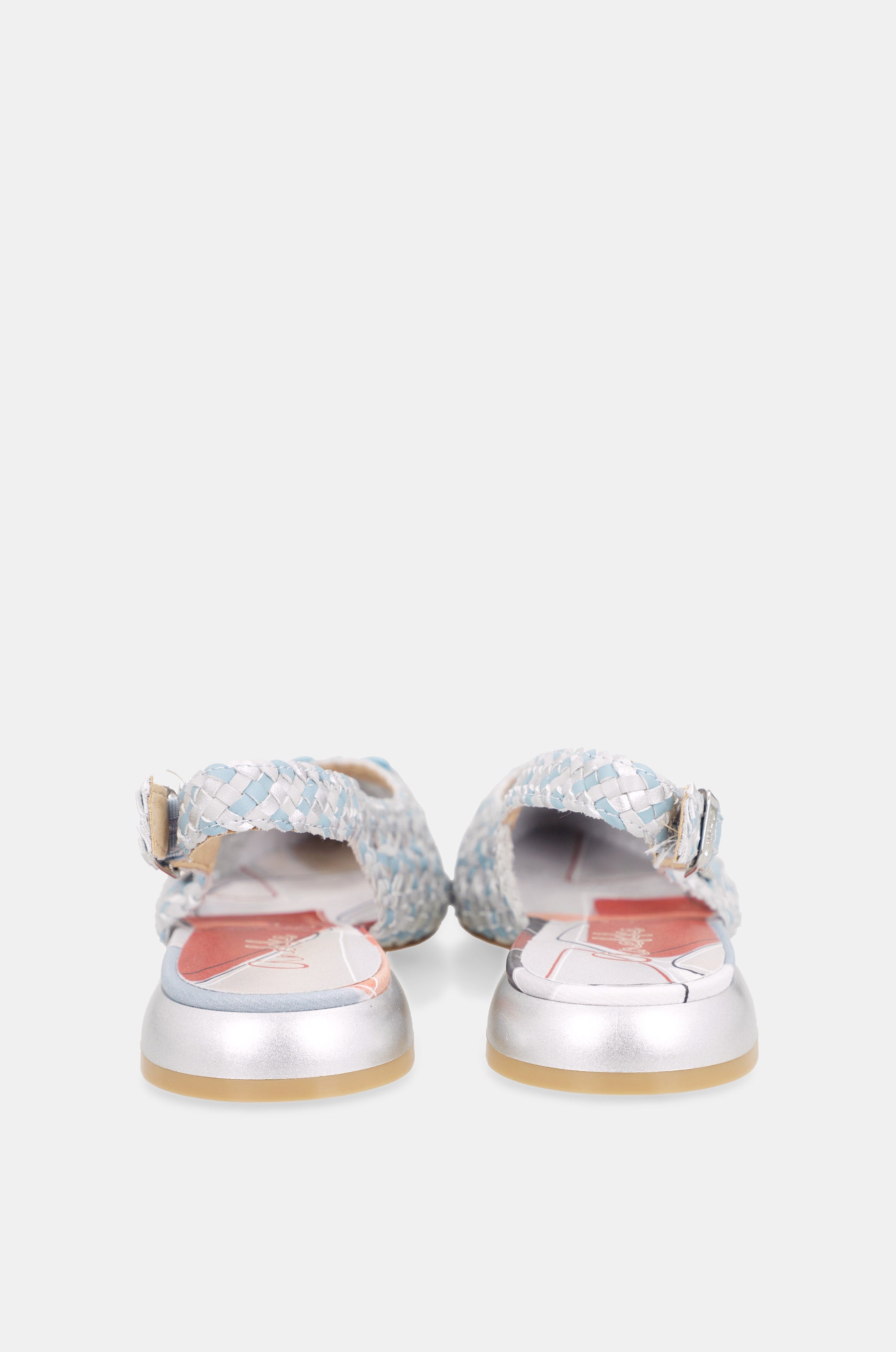 Sandali slingback blu