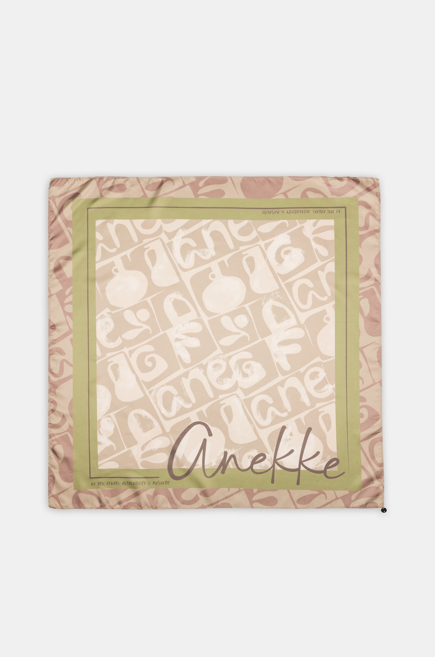 Foulard quadrato con stampa Muse