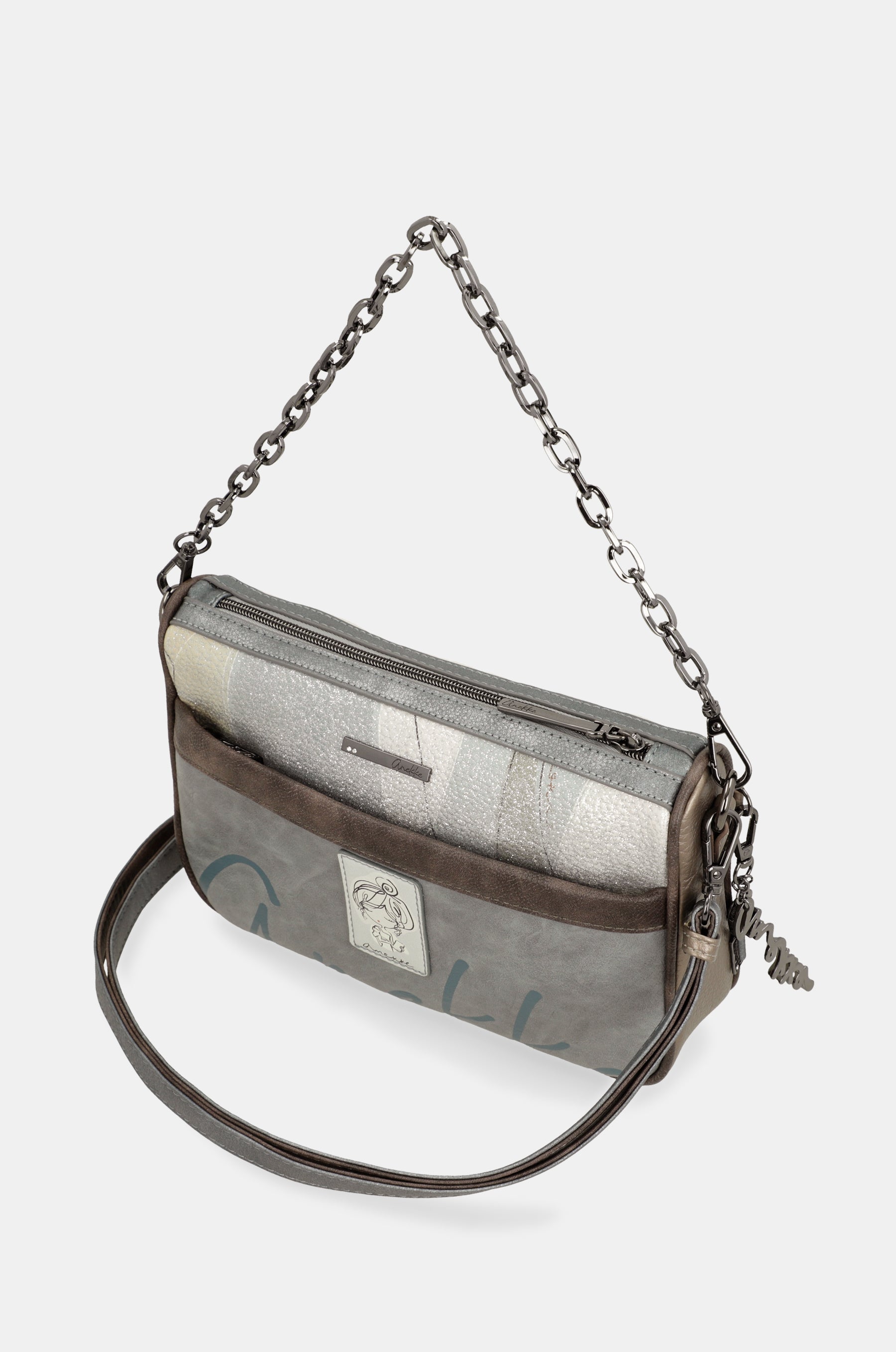 Borsa a tracolla beige Essentials