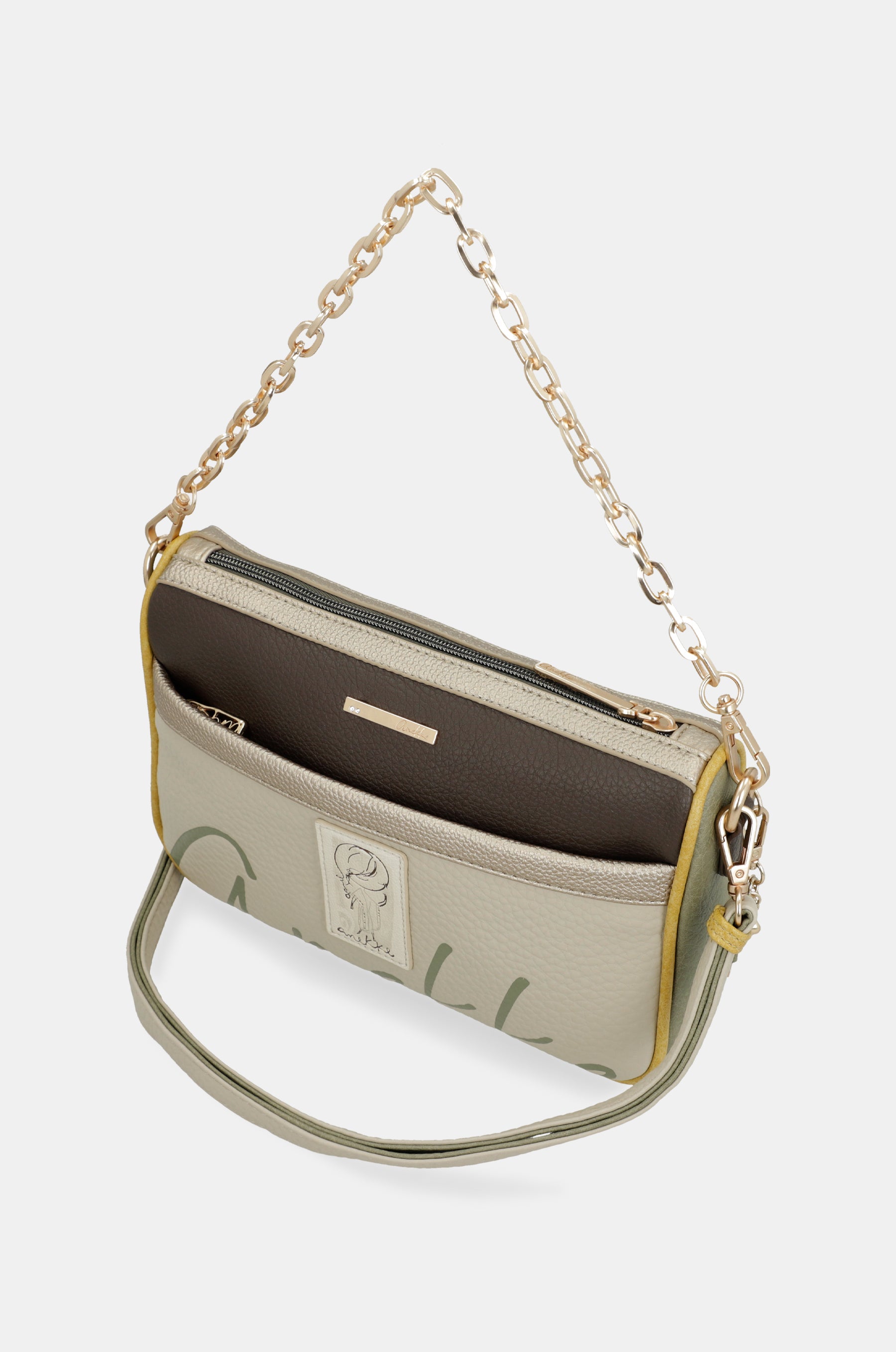Borsa a tracolla marrone Essentials