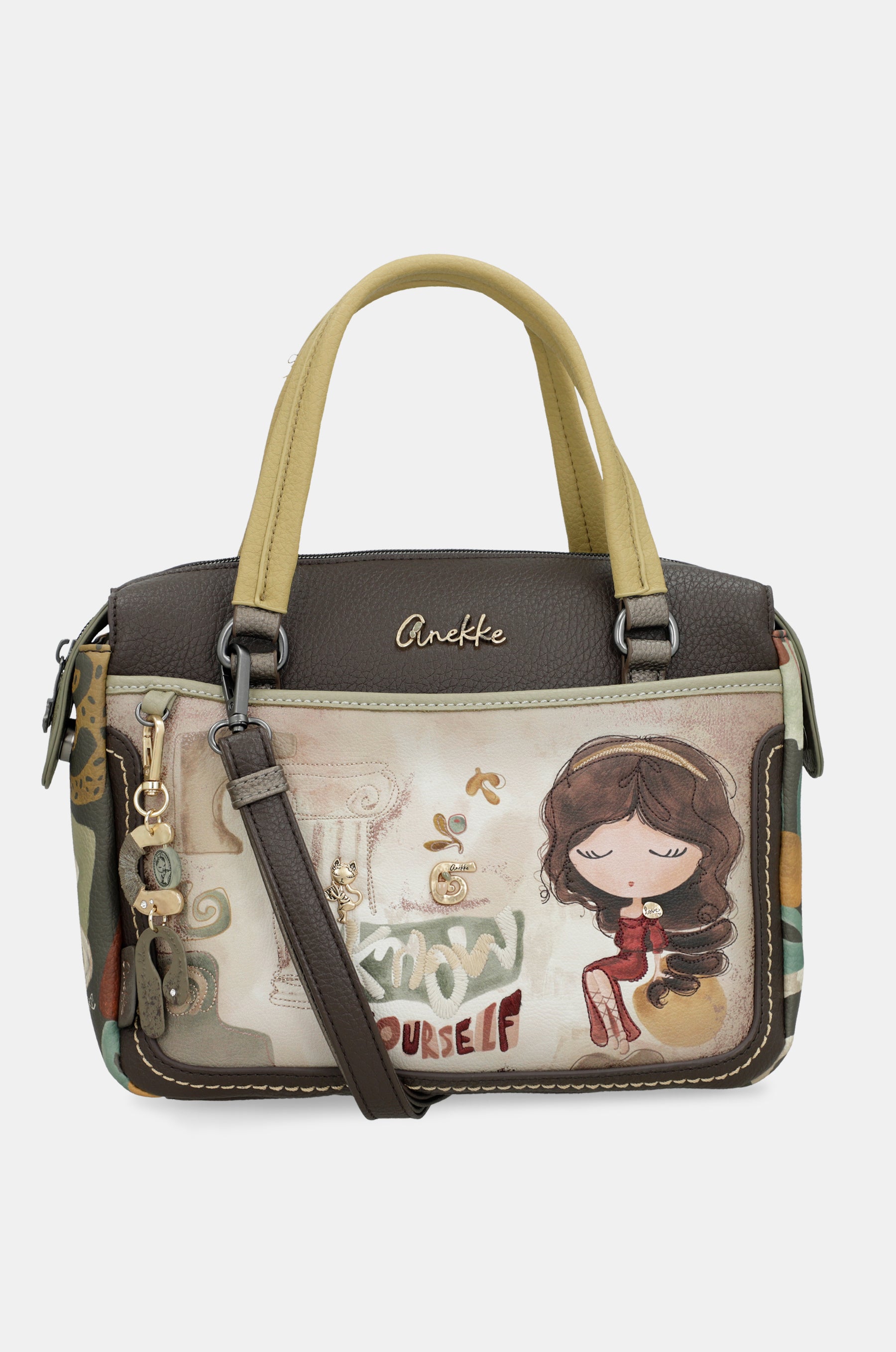 Borsa con manico corto e tracolla Muse