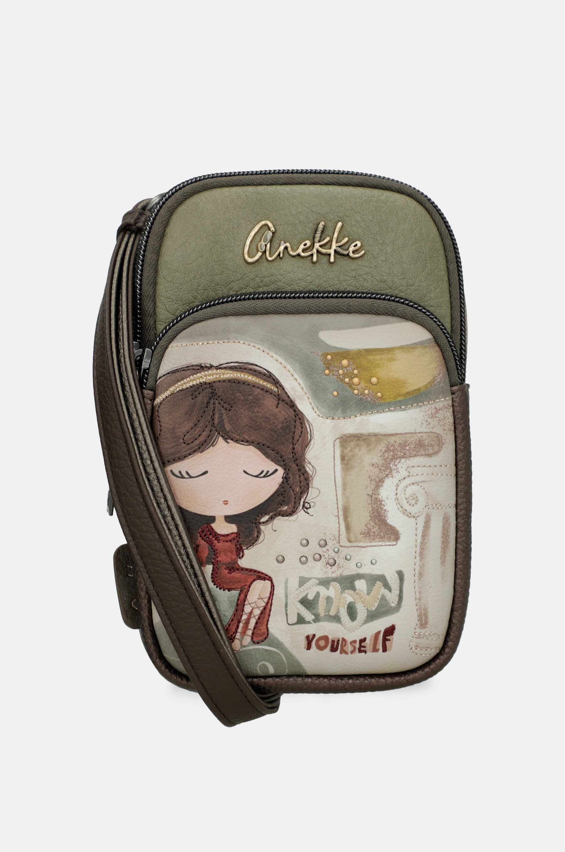 Mini borsa a tracolla con tasca Muse