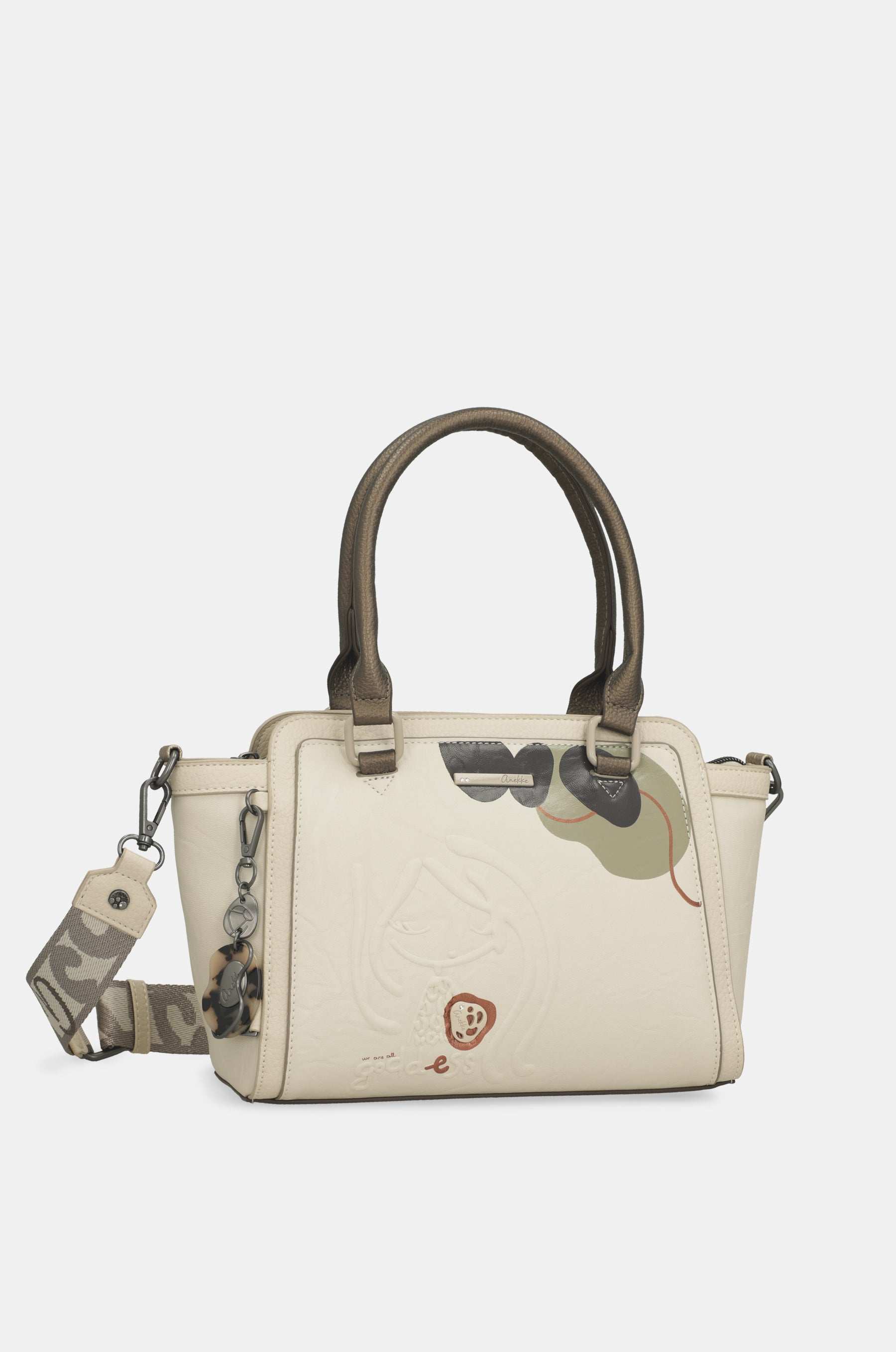 Borsa con manico corto e tracolla Gaia