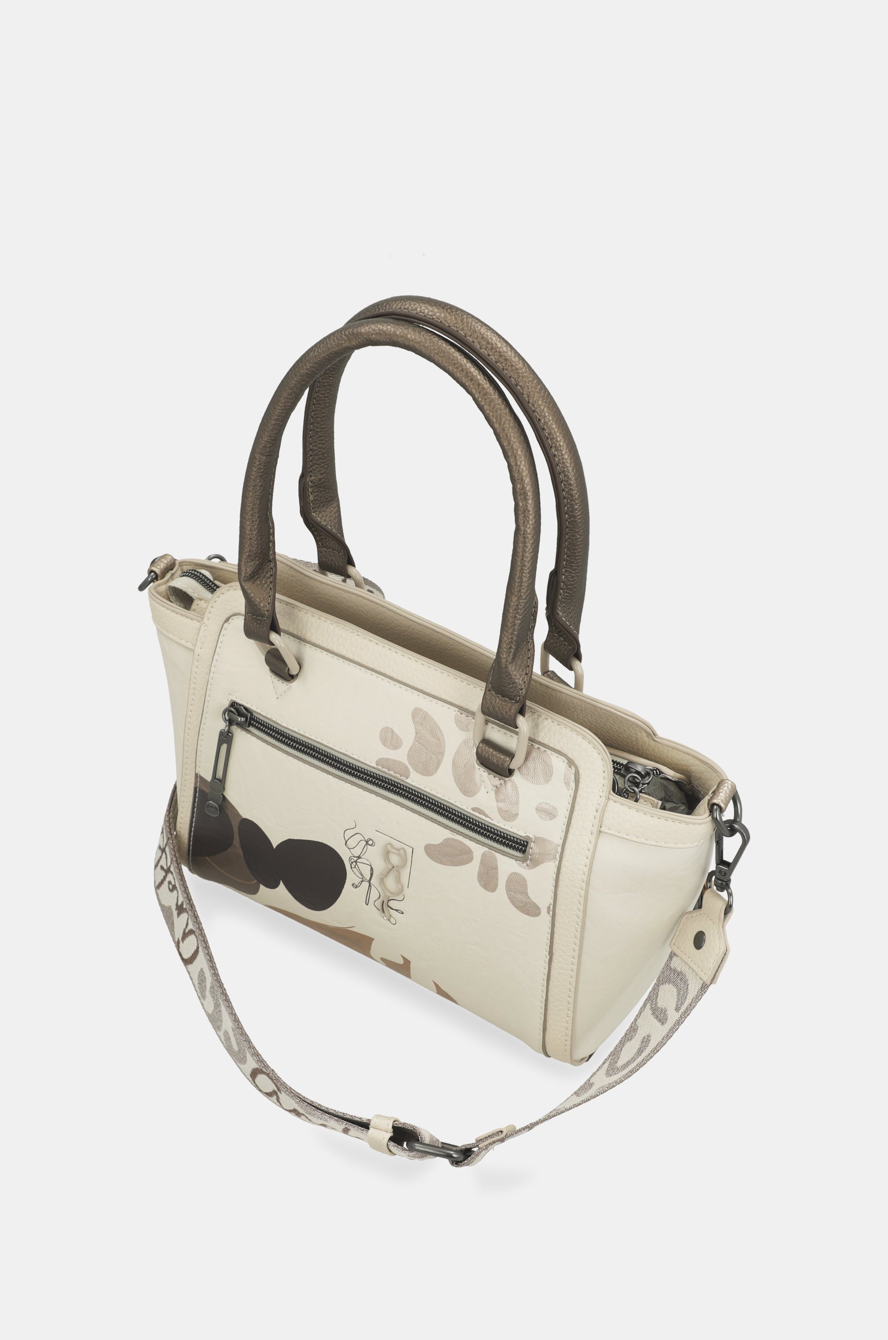 Borsa con manico corto e tracolla Gaia