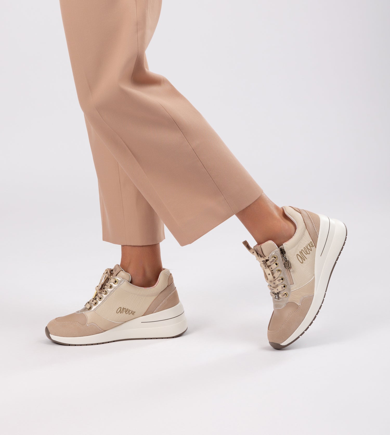 Sneakers con zeppa Peace & Love