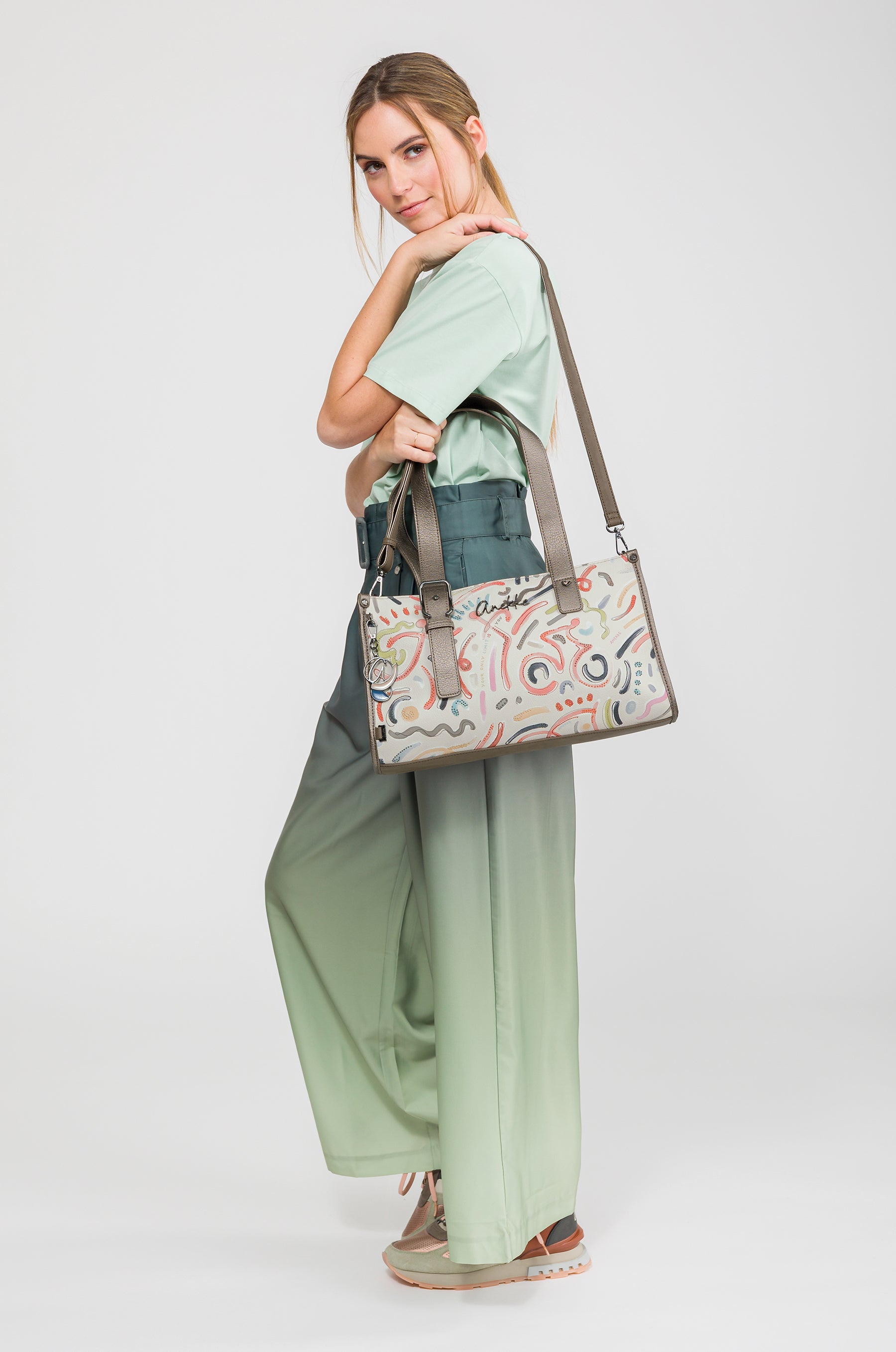 Borsa con due manici e tracolla Olympia