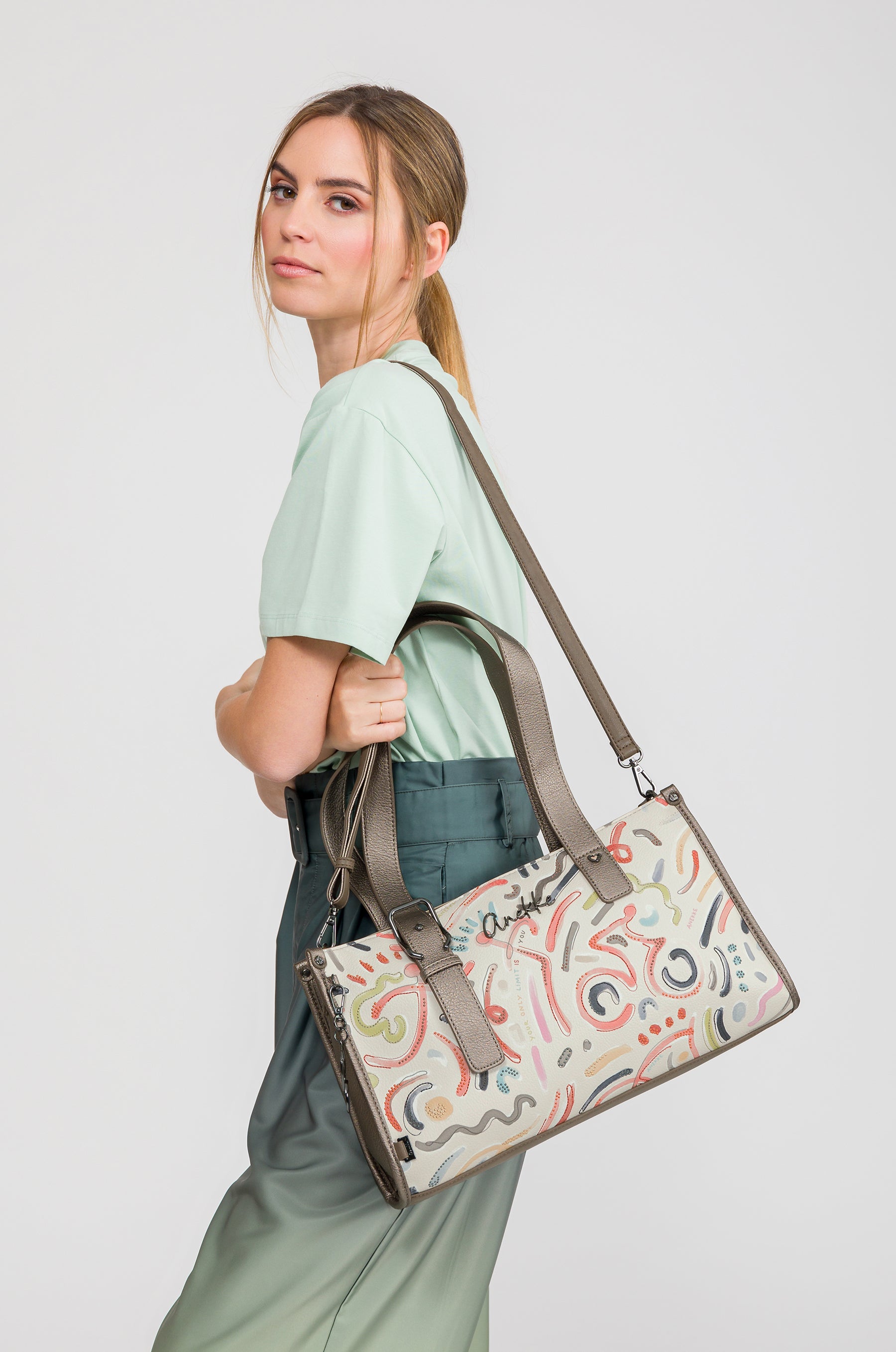 Borsa con due manici e tracolla Olympia