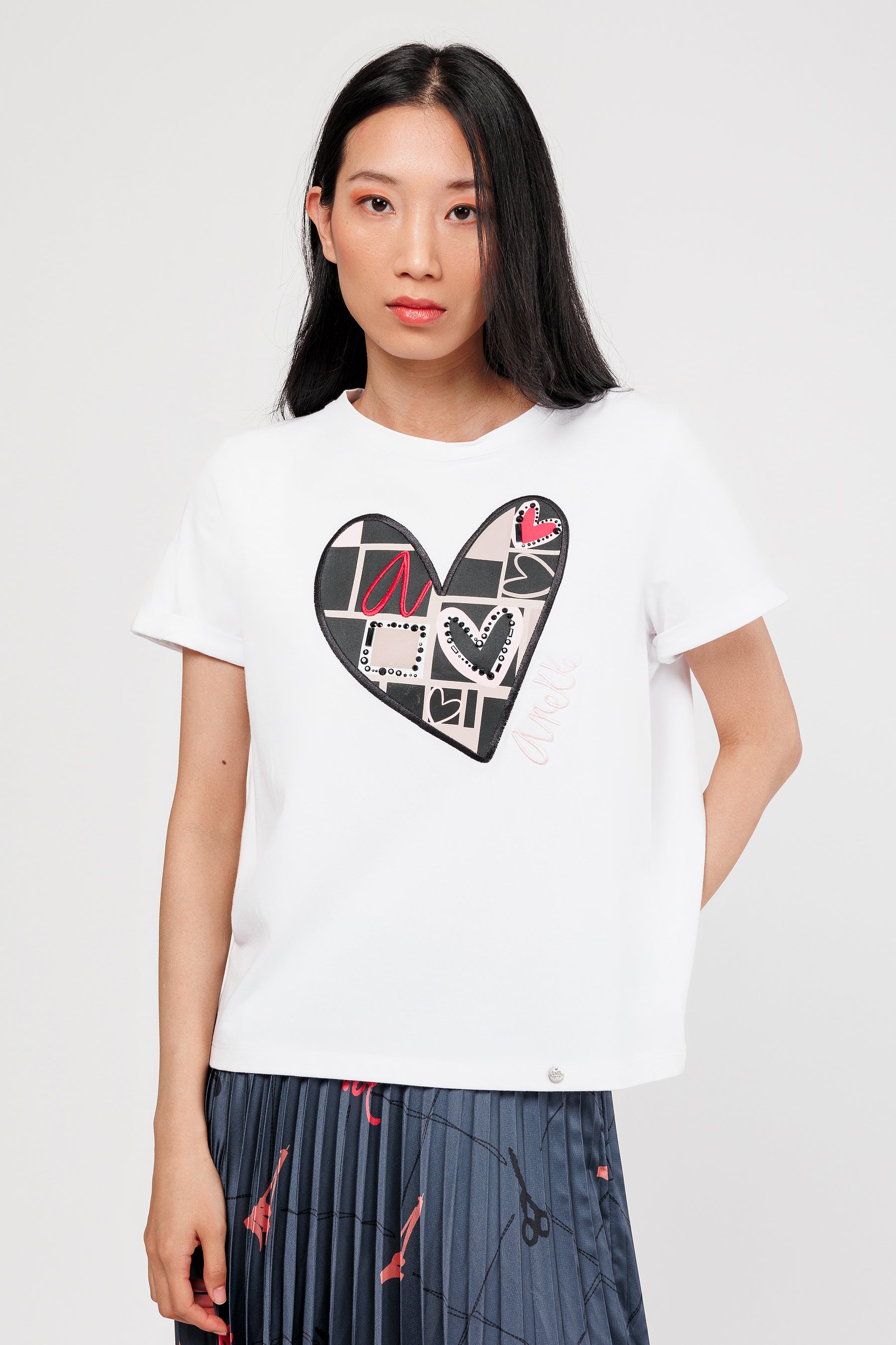 Maglietta manica corta cuore