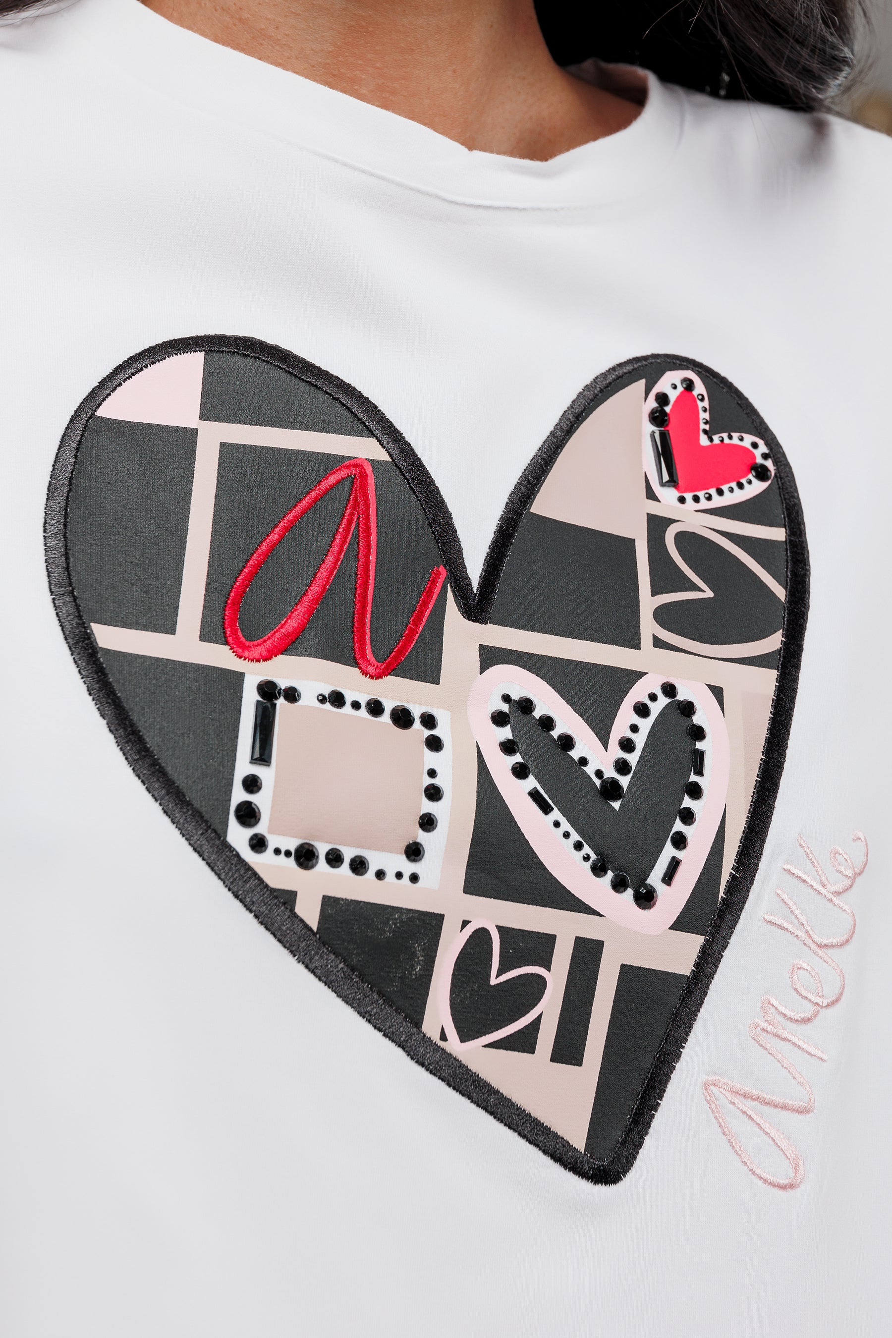 Maglietta manica corta cuore