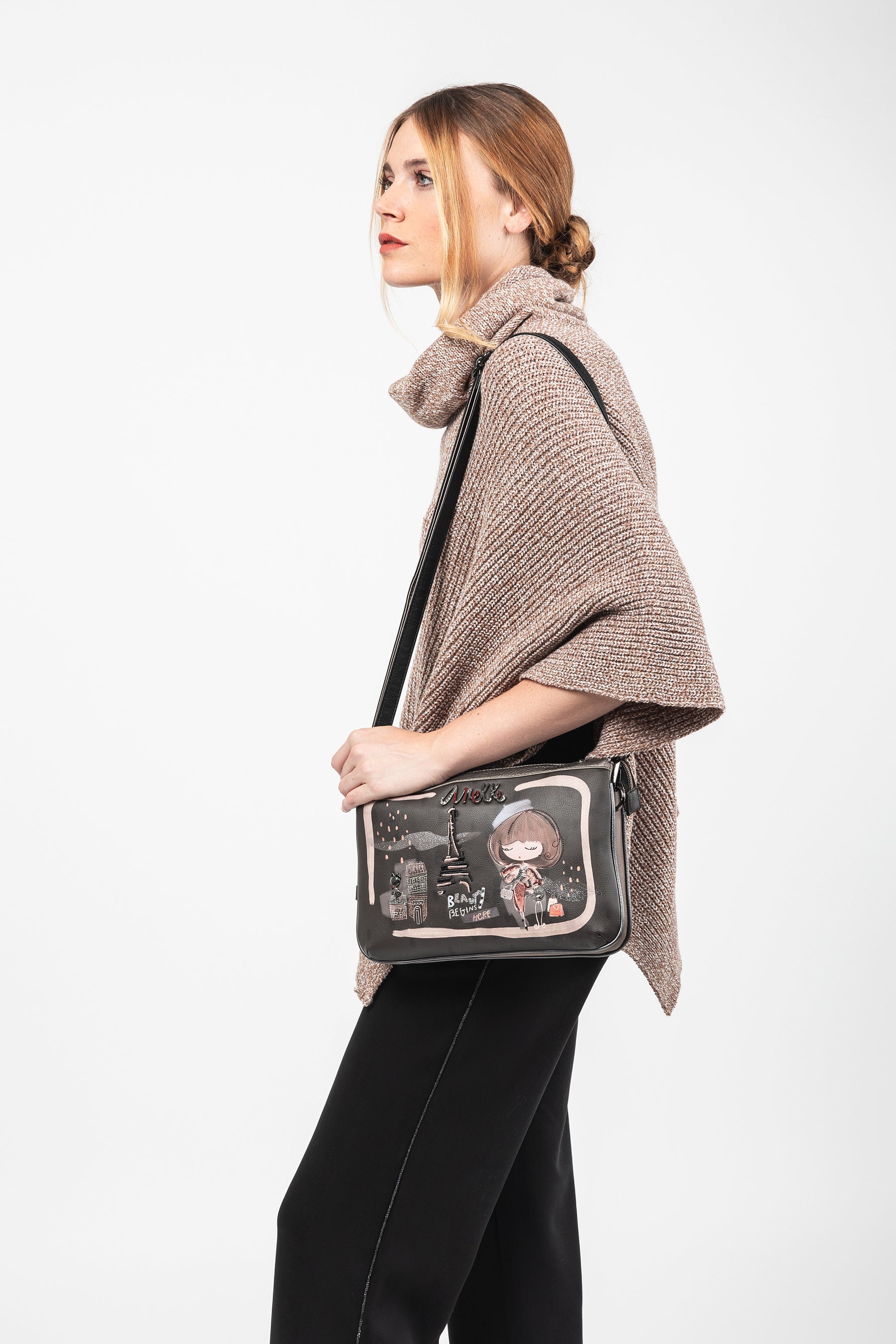 Tracolla manico corto piccola Mademoiselle