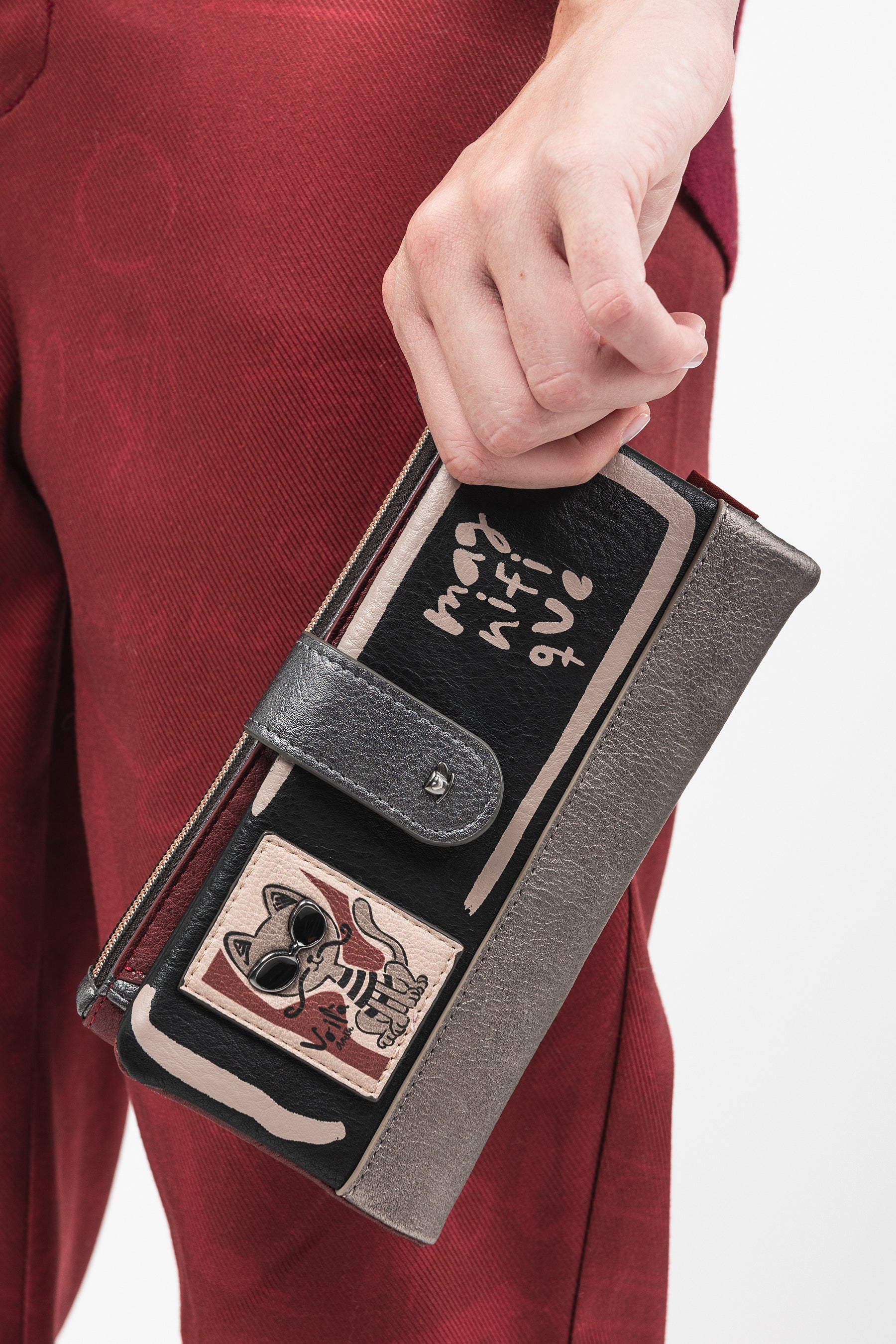 Portafogli grande flessibile RFID Parisian