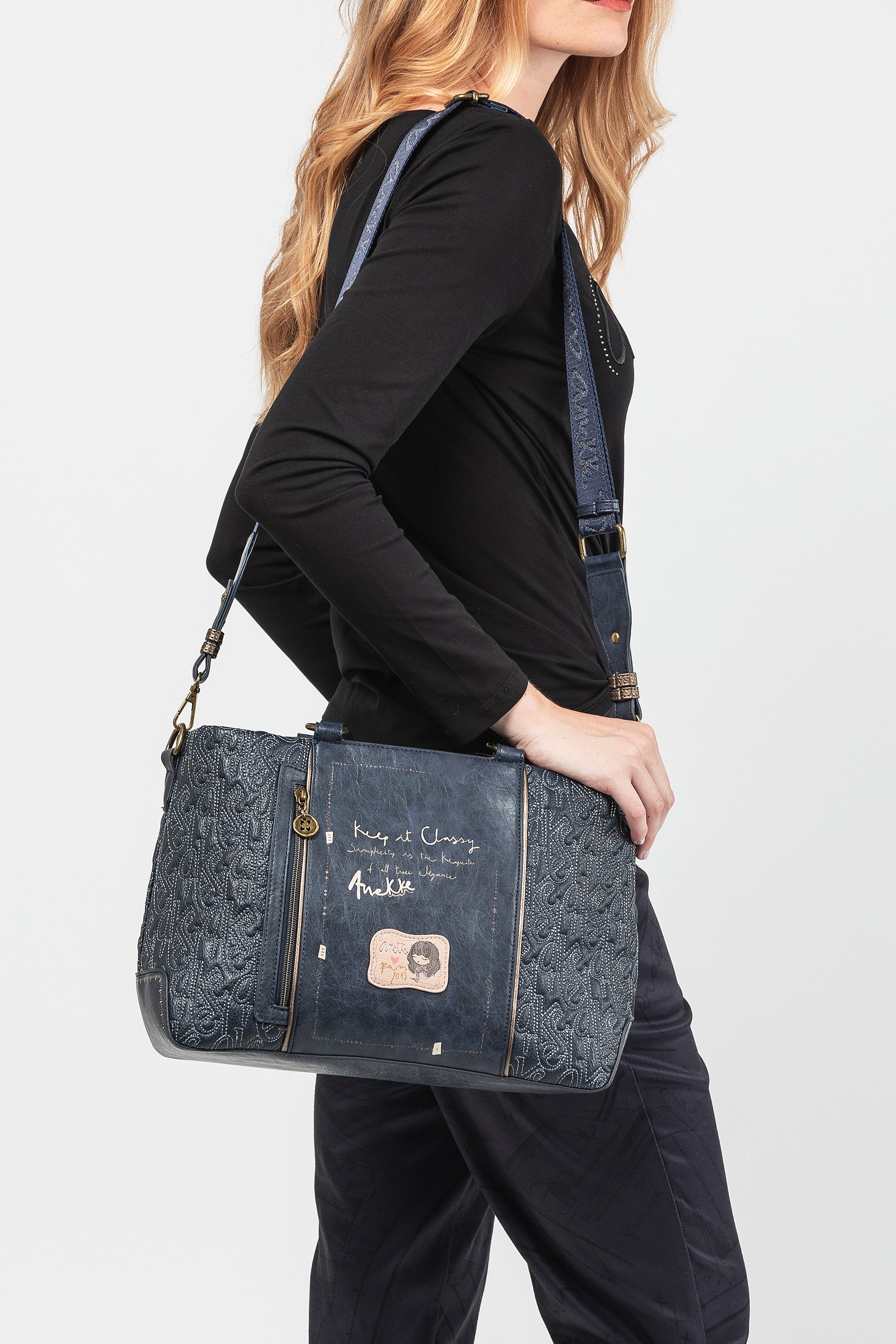 Borsa manico corto e tracolla Boutique
