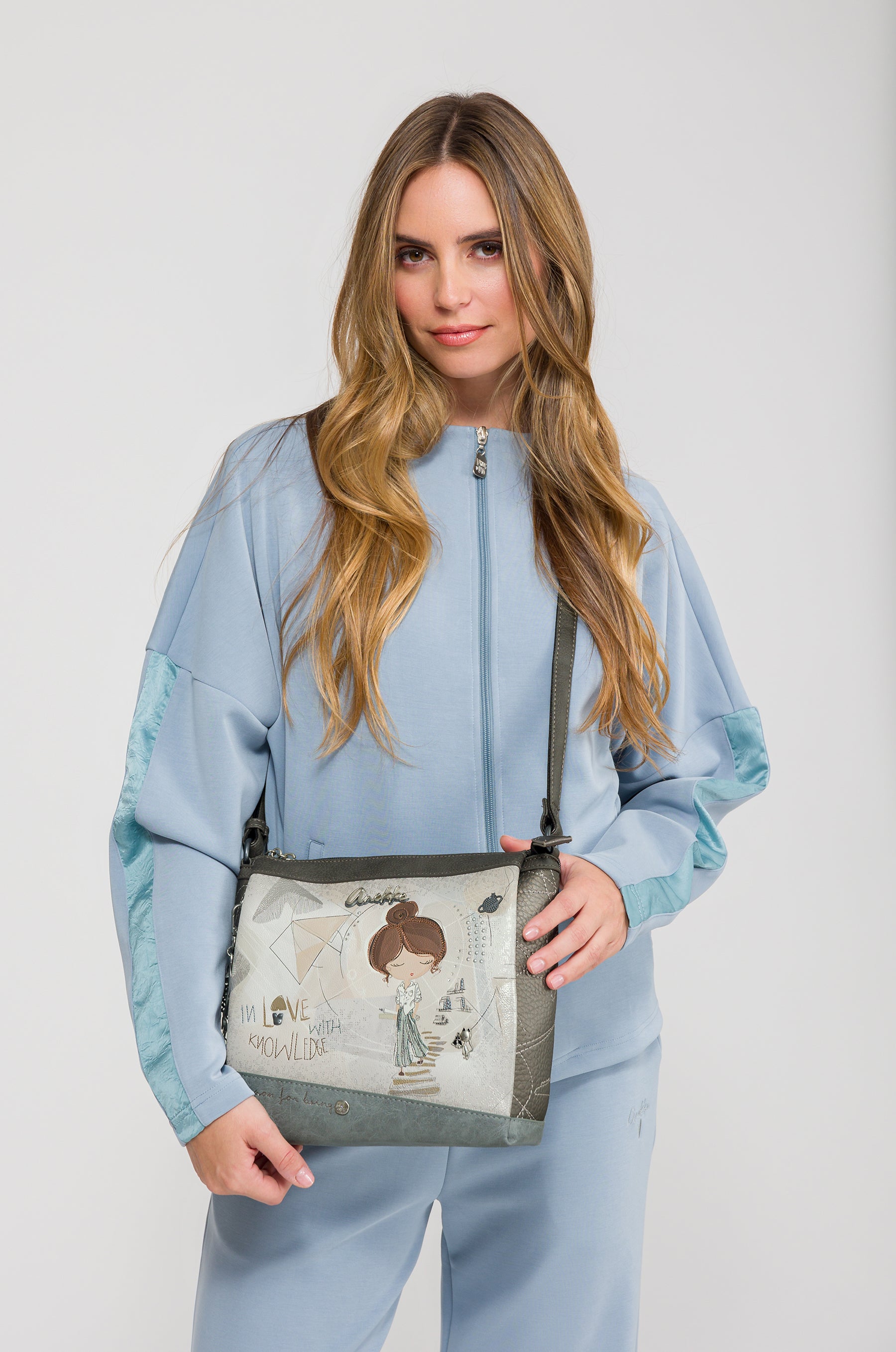 Borsa a tracolla media Sophia