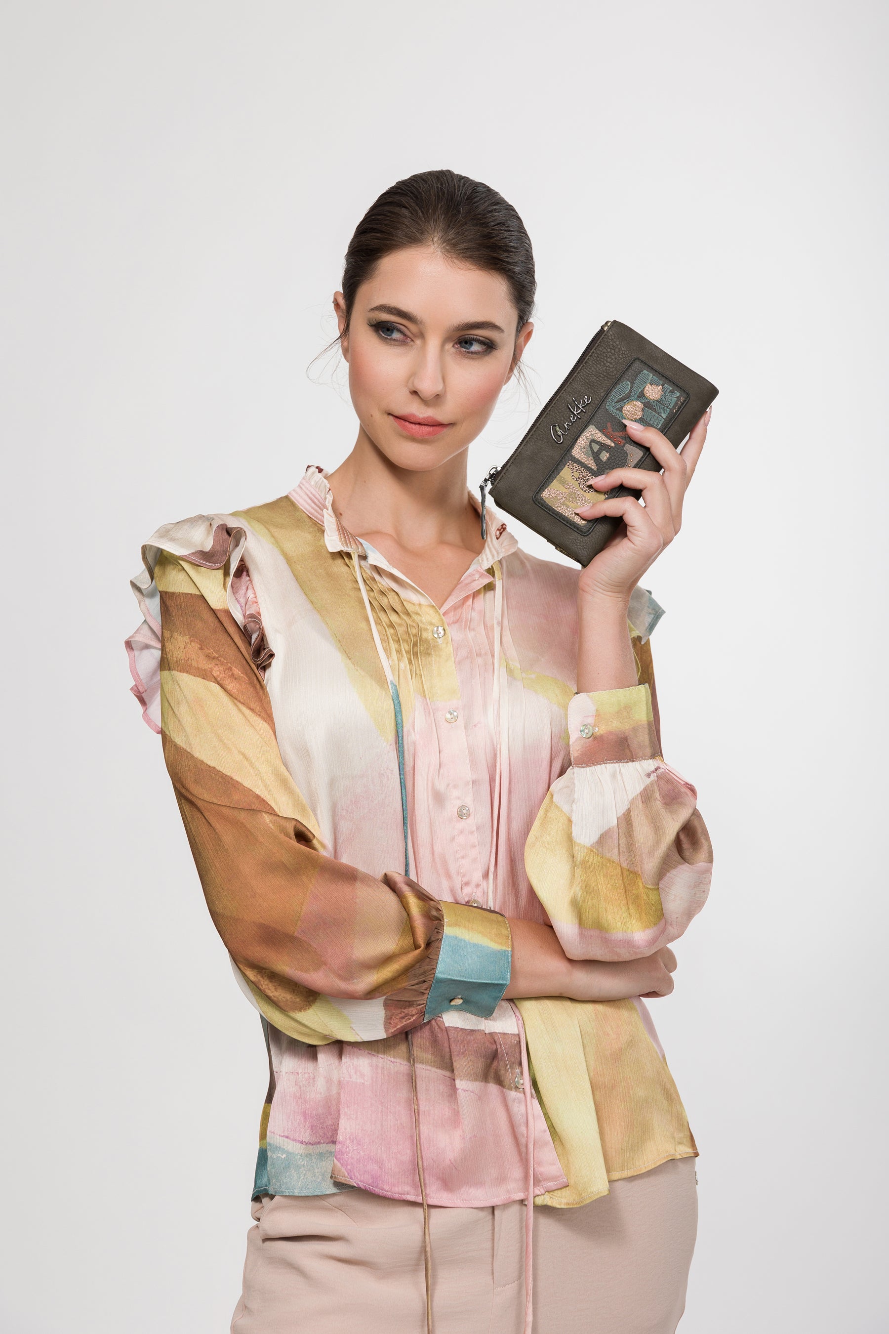 Portafoglio morbido RFID Amphora